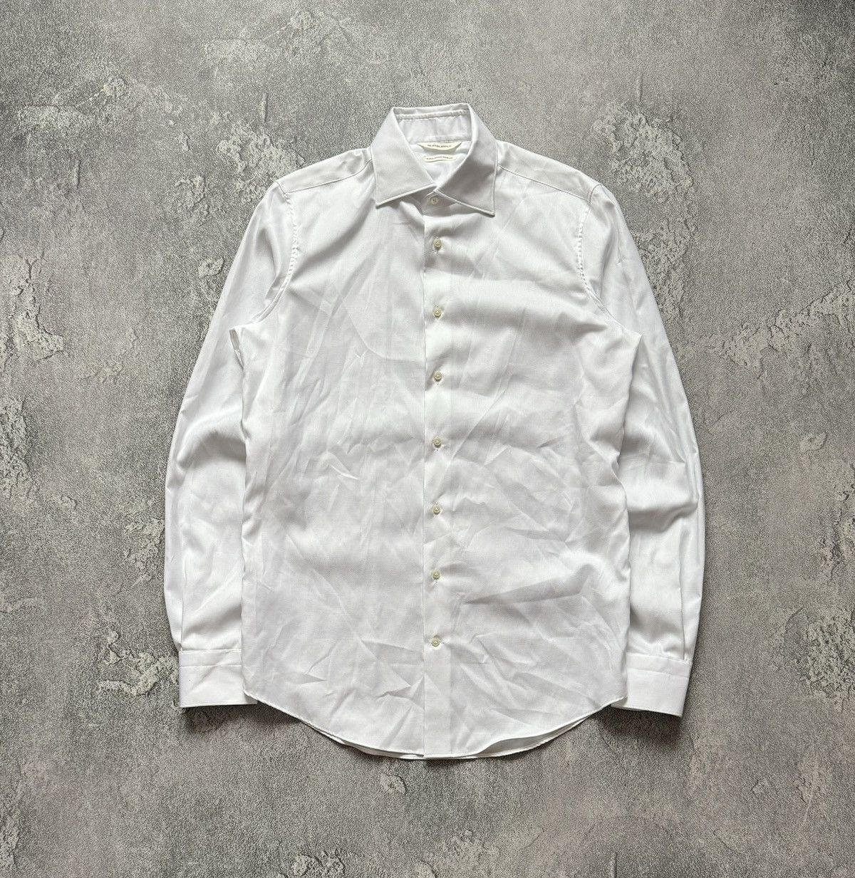 Designer × Suitsupply Suitsupply slim fit white button up shirt polo dress Size US M / EU 48-50 / 2 - 6 Thumbnail