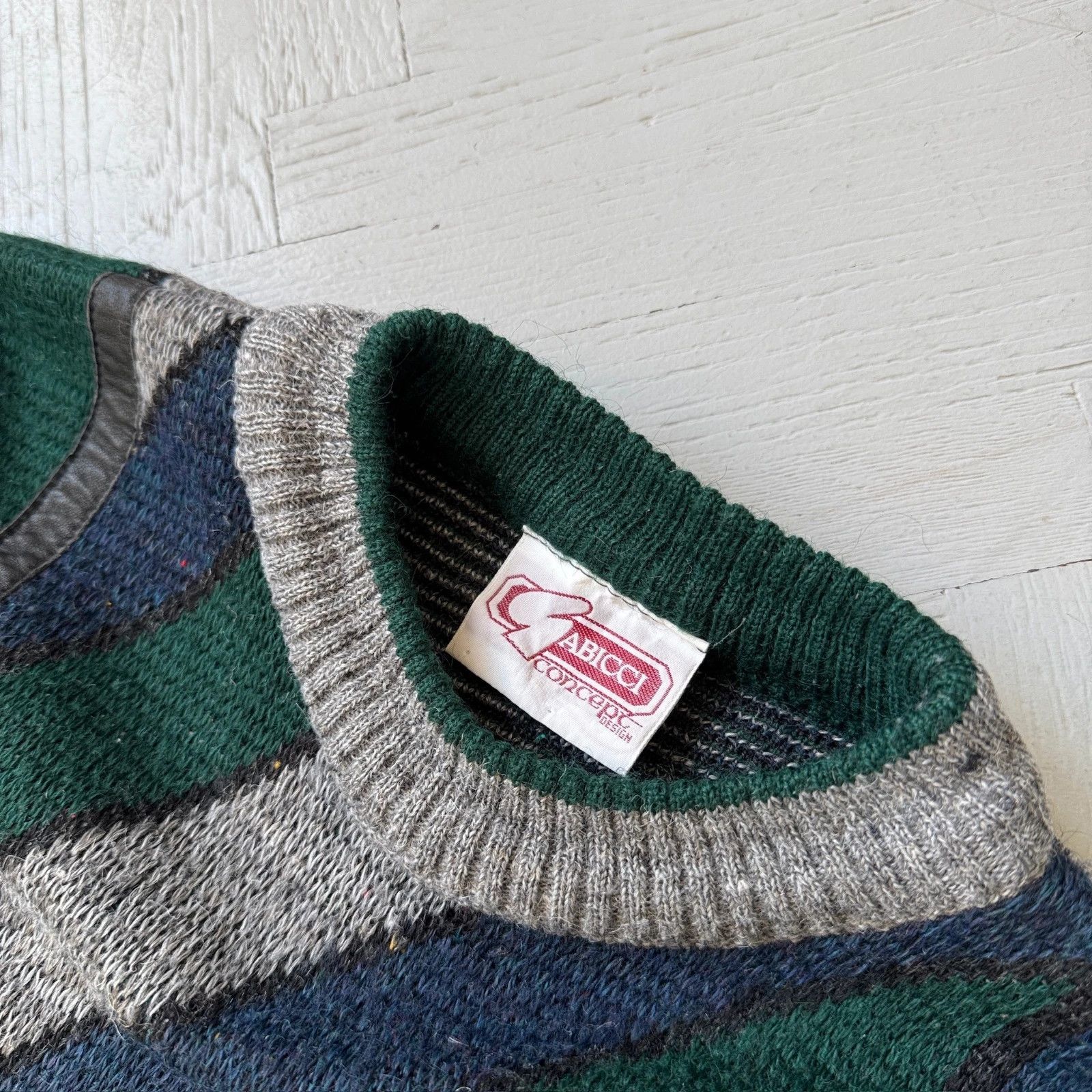Vintage Vintage Chunky Knit Italian Style Wool Sweater Oversized Size US L / EU 52-54 / 3 - 7 Thumbnail