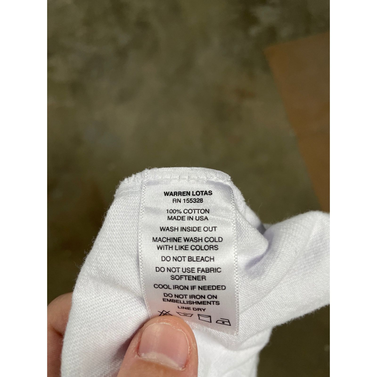 Warren Lotas Warren Lotas Tee White Used Large Size US L / EU 52-54 / 3 - 3 Thumbnail
