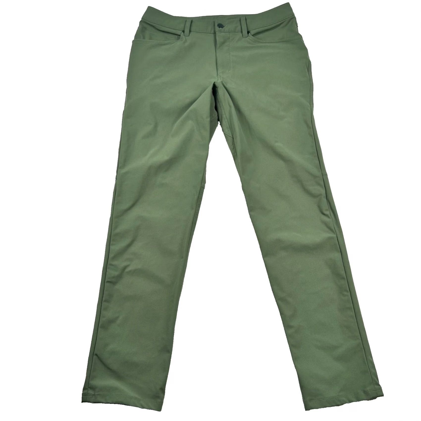 Lululemon Lululemon Mens Commission Slim Fit Pants 31 Warpstreme Army Green Size US 31 - 2 Thumbnail