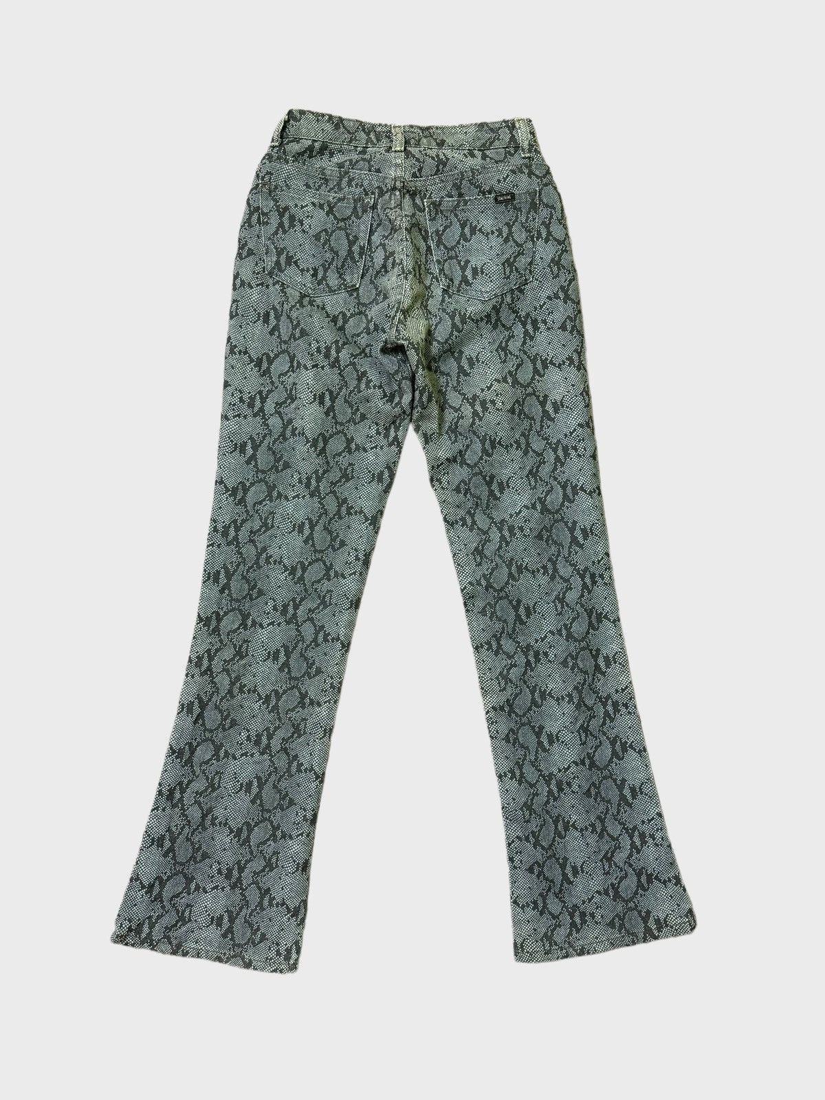 Hysteric Glamour × Japanese Brand × Vintage Something Python Snake Washed Overprint Jeans Size 24" / US 00 / IT 34 - 2 Thumbnail