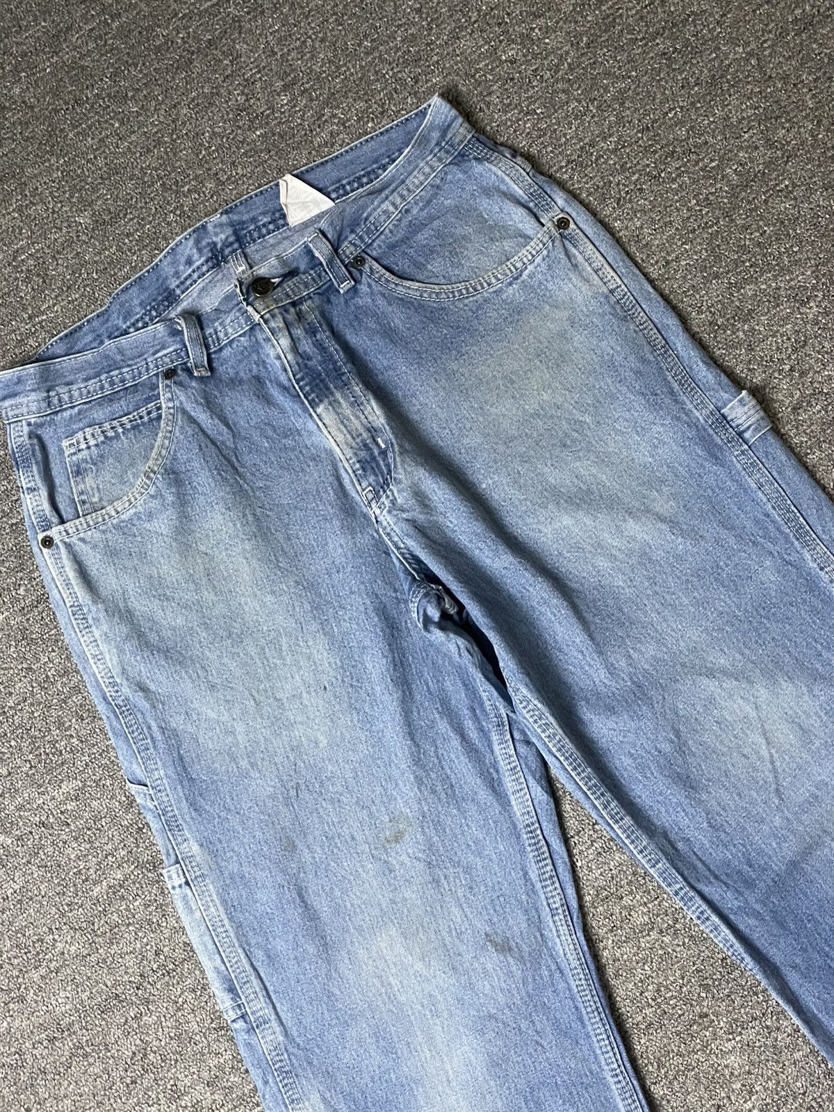 Japanese Brand × Vintage KEY Brand Carpenter Loose Fit Jeans (117) Size US 31 - 3 Thumbnail