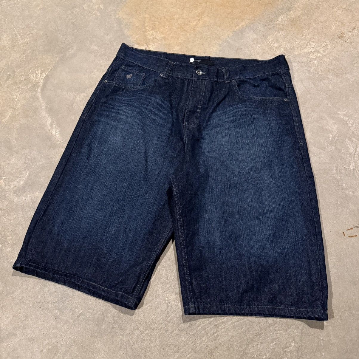 Rocawear Vintage 2000s Rocawear Faded Indigo Baggy Jorts Grunge Y2K Size US 42 / EU 58 - 5 Thumbnail