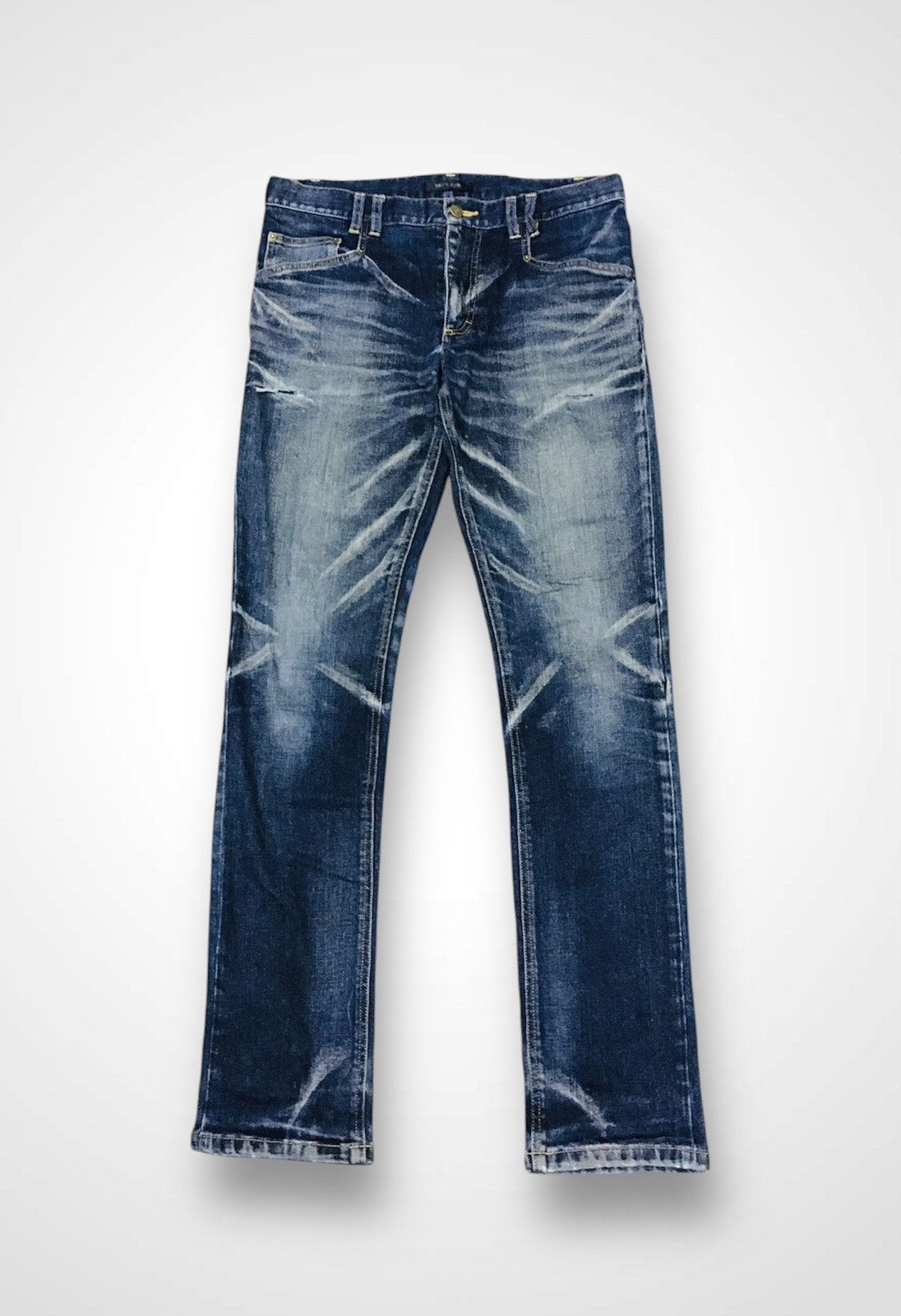 Michel Klein Michel Klein Homme Distressed Jeans (15) Size US 34 / EU 50 - 1 Thumbnail