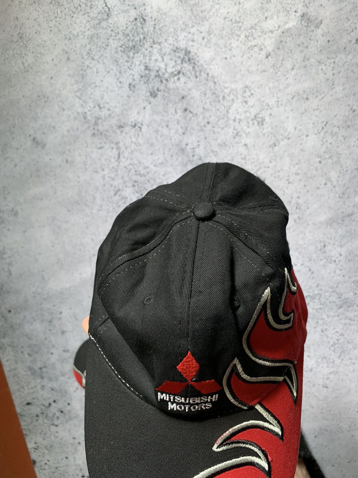 Vintage Vintage Flame Cap Mitsubishi Motors Y2K Hats Japanese Style Size ONE SIZE - 2 Thumbnail