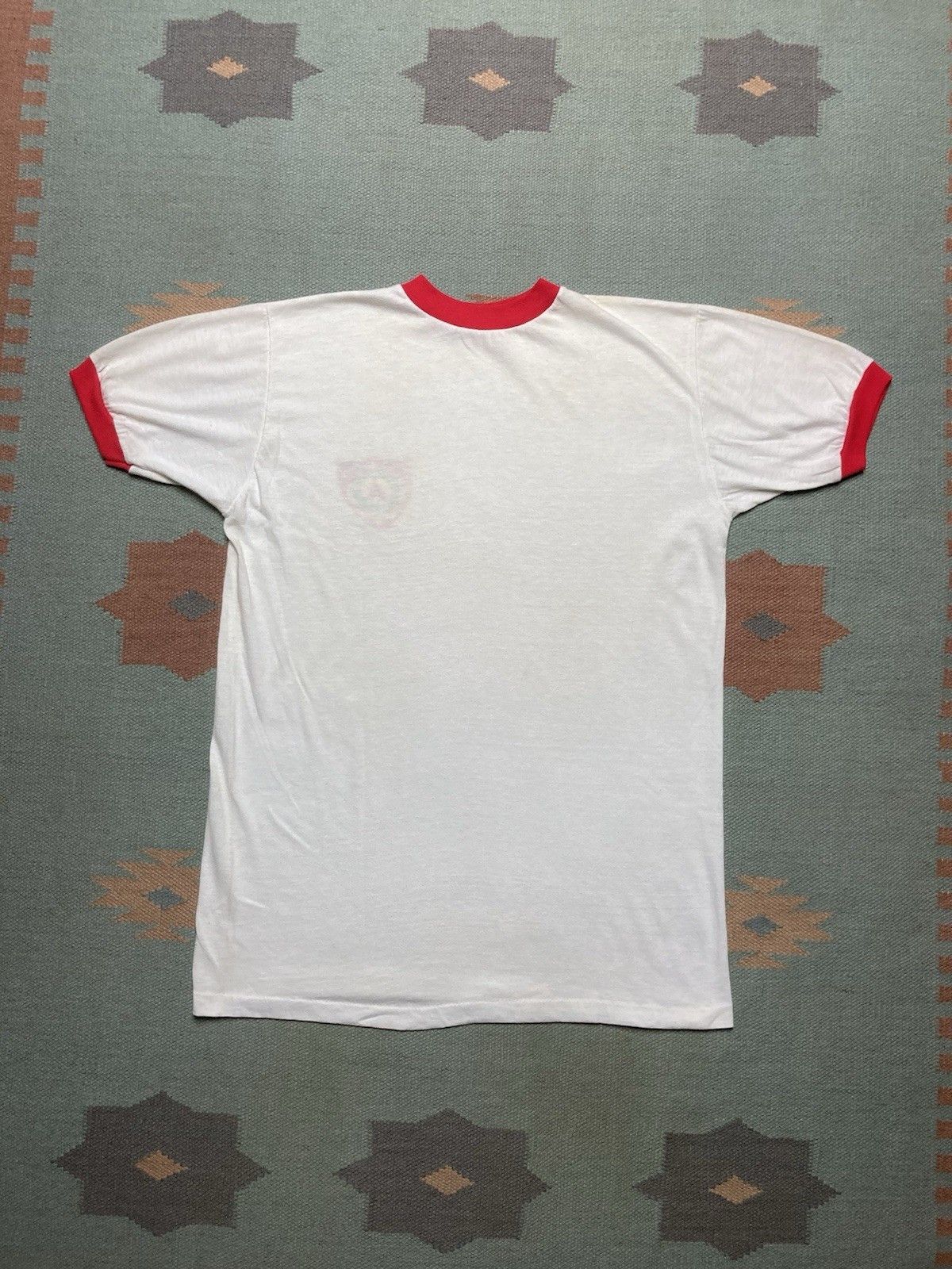 Vintage 60s 70s ringer t shirt Boy Scout bear Lake Michigan BSA XL Size US XL / EU 56 / 4 - 7 Thumbnail