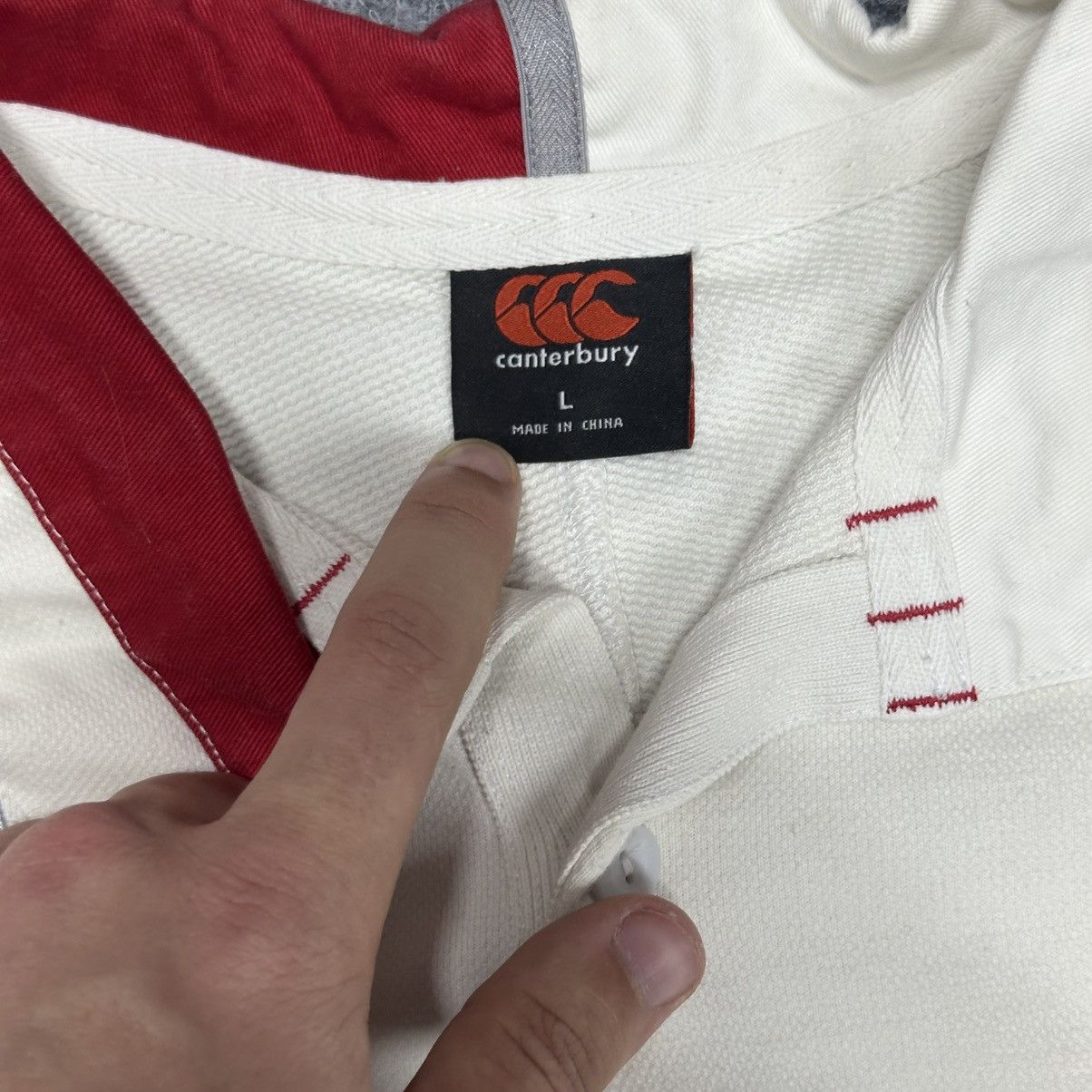 Canterbury of New Zealand VTG Man Heavy Cotton Polo Canterbury Of New Zealand England Size US L / EU 52-54 / 3 - 5 Thumbnail