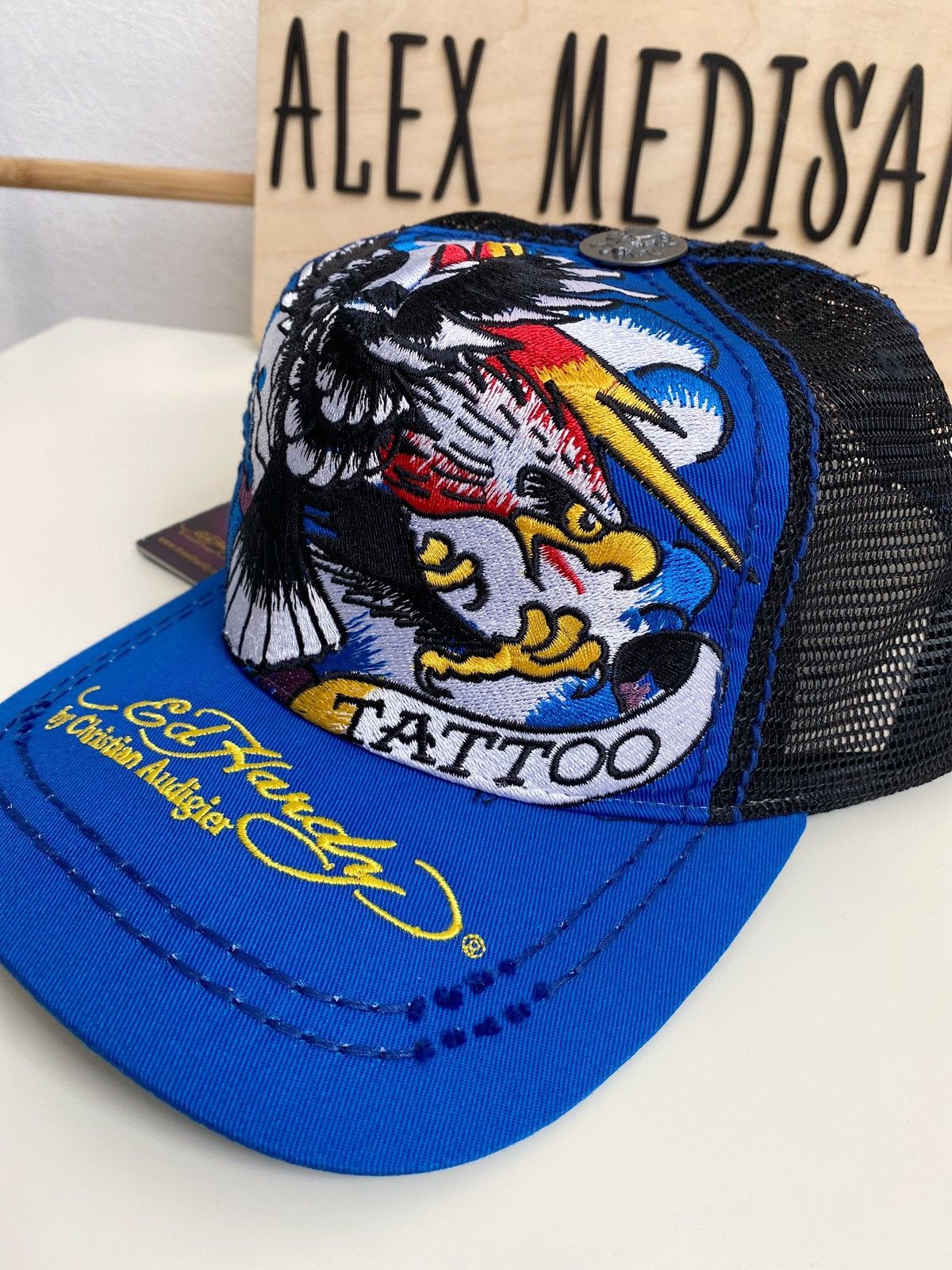 Ed Hardy Ed Hardy Cristian Audigier 77 Tattoo Eagle cap Size ONE SIZE - 4 Thumbnail