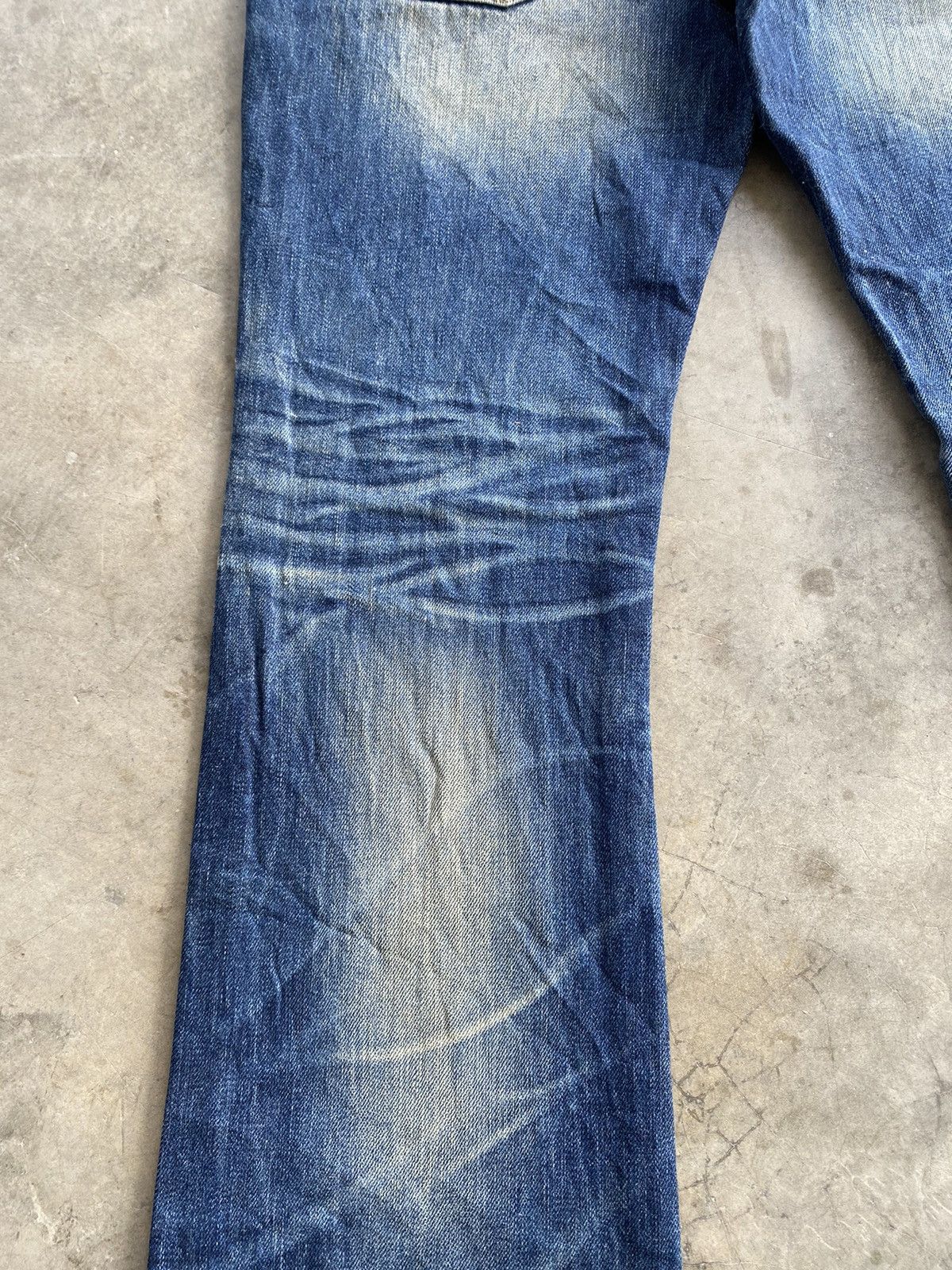 Hysteric Glamour × Japanese Brand × Tornado Mart Flare Jeans DPSR Mud Rusty Distressed Denim Size US 32 / EU 48 - 4 Thumbnail