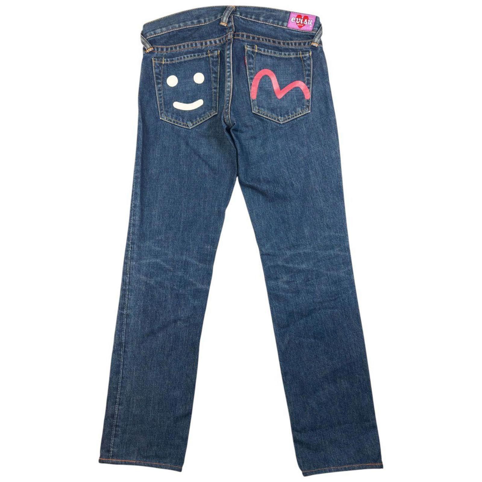Evisu Vintage Evisu Donna Gull Smiley Face Denim Jeans Size W31 Size 31" - 2 Thumbnail