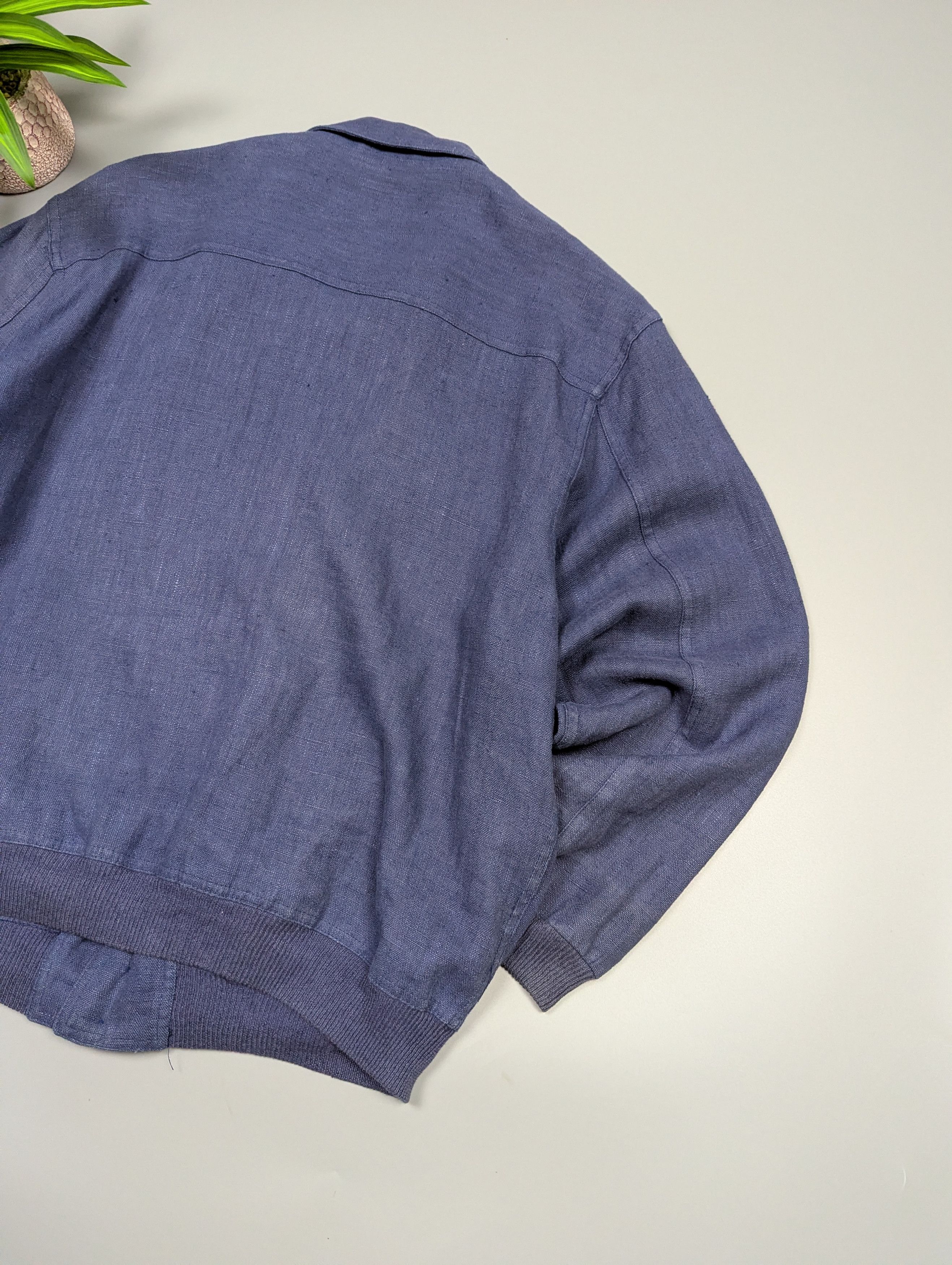 Gran Sasso Rare Gran Sasso 70s Vintage Linen Jacket Faded Blue Size US L / EU 52-54 / 3 - 17 Thumbnail