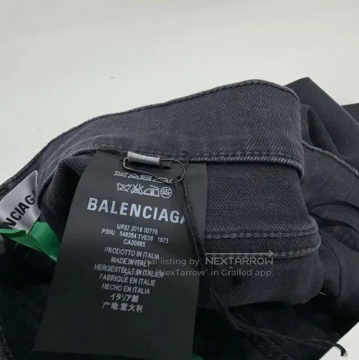 Balenciaga Balenciaga Distressed Straight-Leg Jeans. Size US 40 / EU 56 - 5 Thumbnail