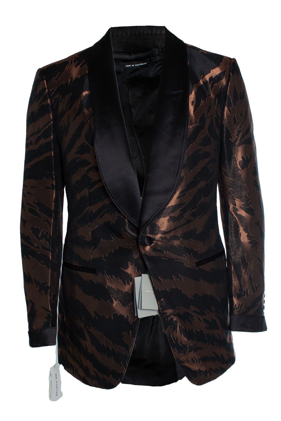 Tom Ford Tom Ford, Atticus copper tuxedo dinner jacket Size 52R - 3 Thumbnail