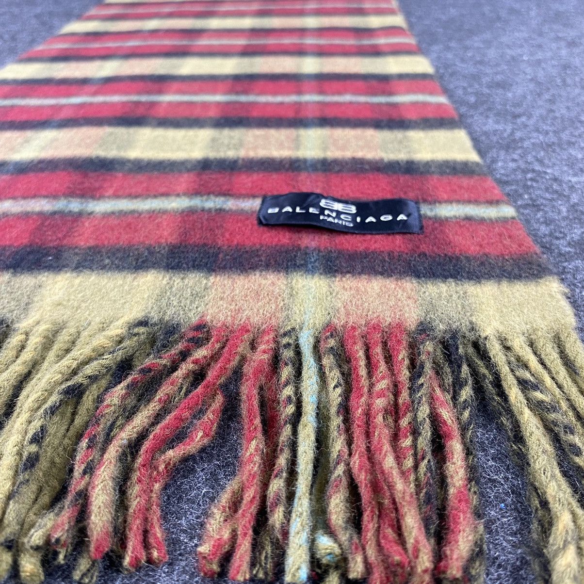 Balenciaga × Vintage Balenciaga Scarf # Muffler # Neckwear # D281 Size ONE SIZE - 6 Thumbnail