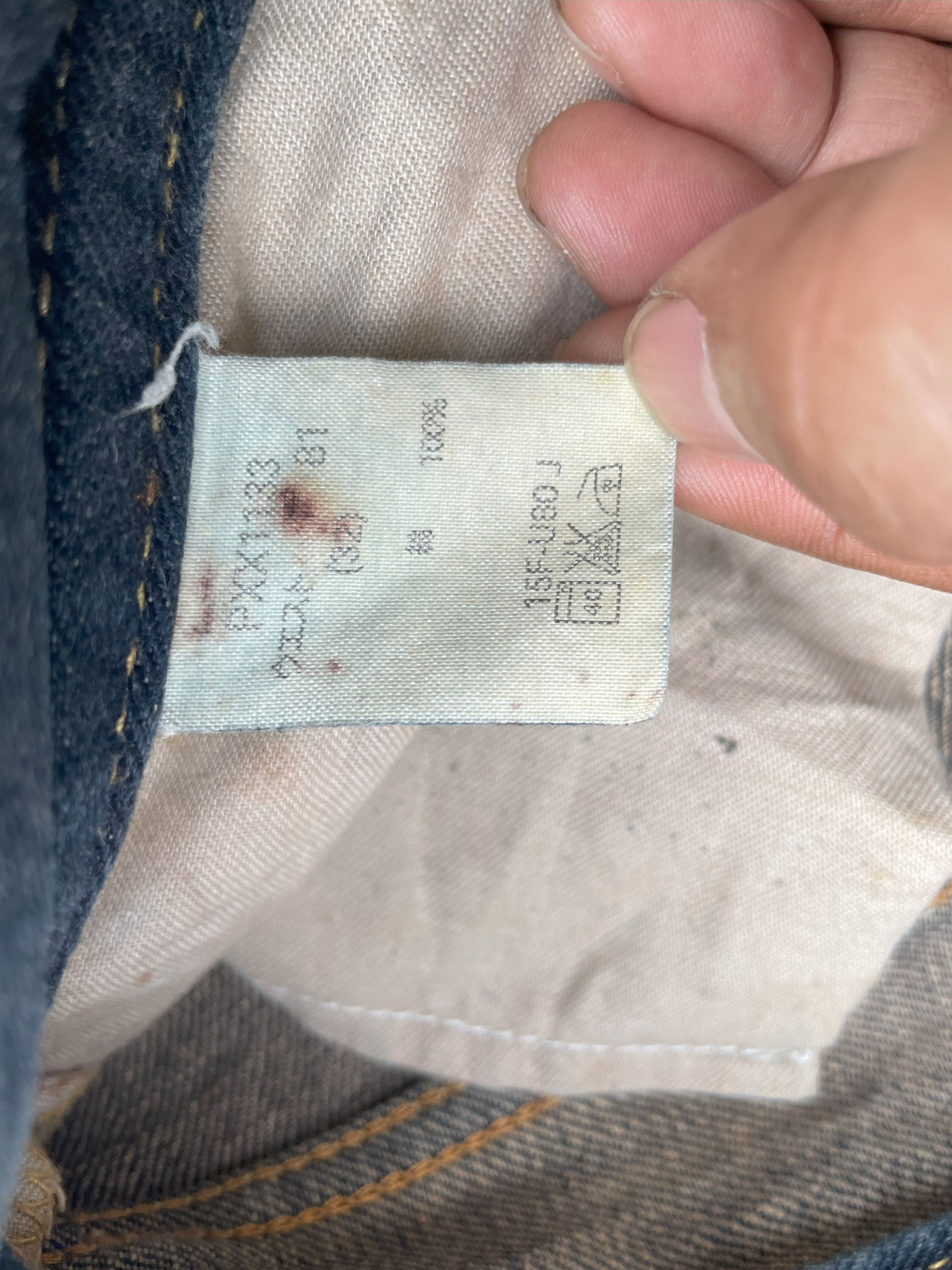 Japanese Brand GL Heart Faded Wash Denim Size US 34 / EU 50 - 12 Thumbnail
