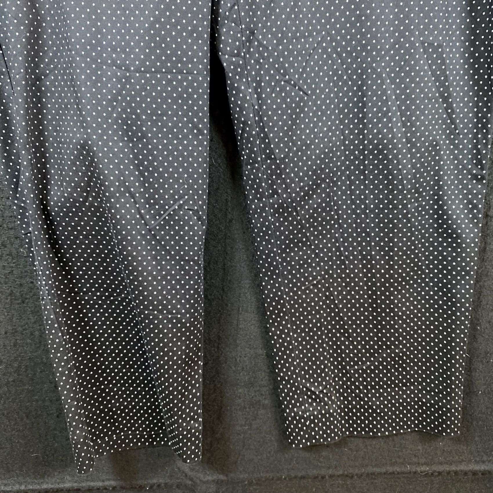 Talbots Talbots Womens Pants Black Polka Dot Ankle Cropped Side Zip Workwear Stretch 10P Size 24" / US 00 / IT 34 - 3 Thumbnail