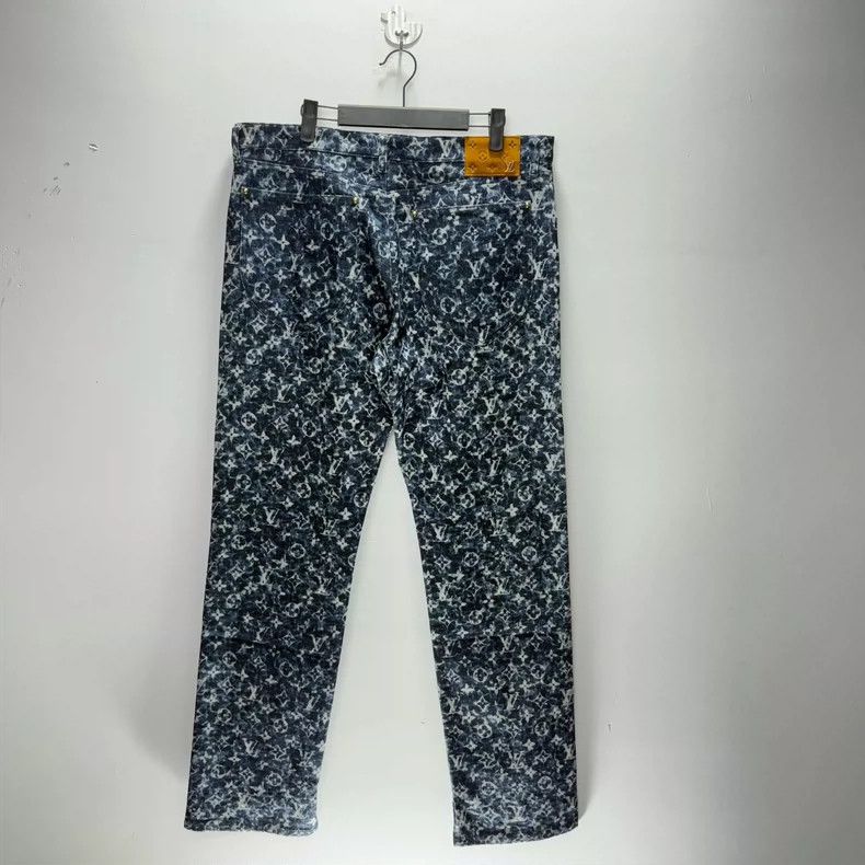 Louis Vuitton Louis Vuitton Fw23 New Full Logo Hem Slit Jeans Size US 34 / EU 50 - 3 Thumbnail