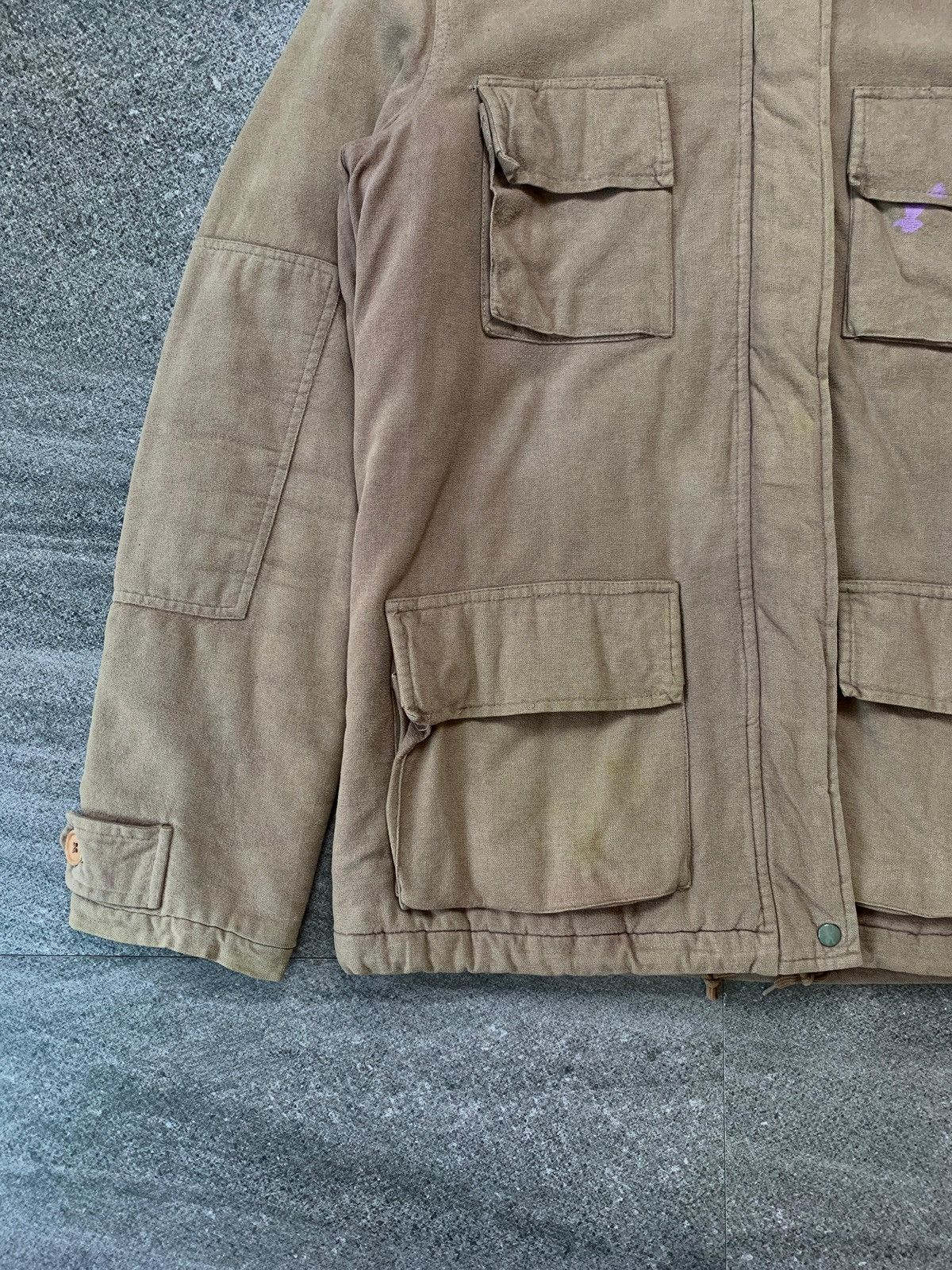 Helmut Lang FREE TAX! Vintage Cotton Military Heavy Coat Jacket Size US S / EU 44-46 / 1 - 3 Thumbnail