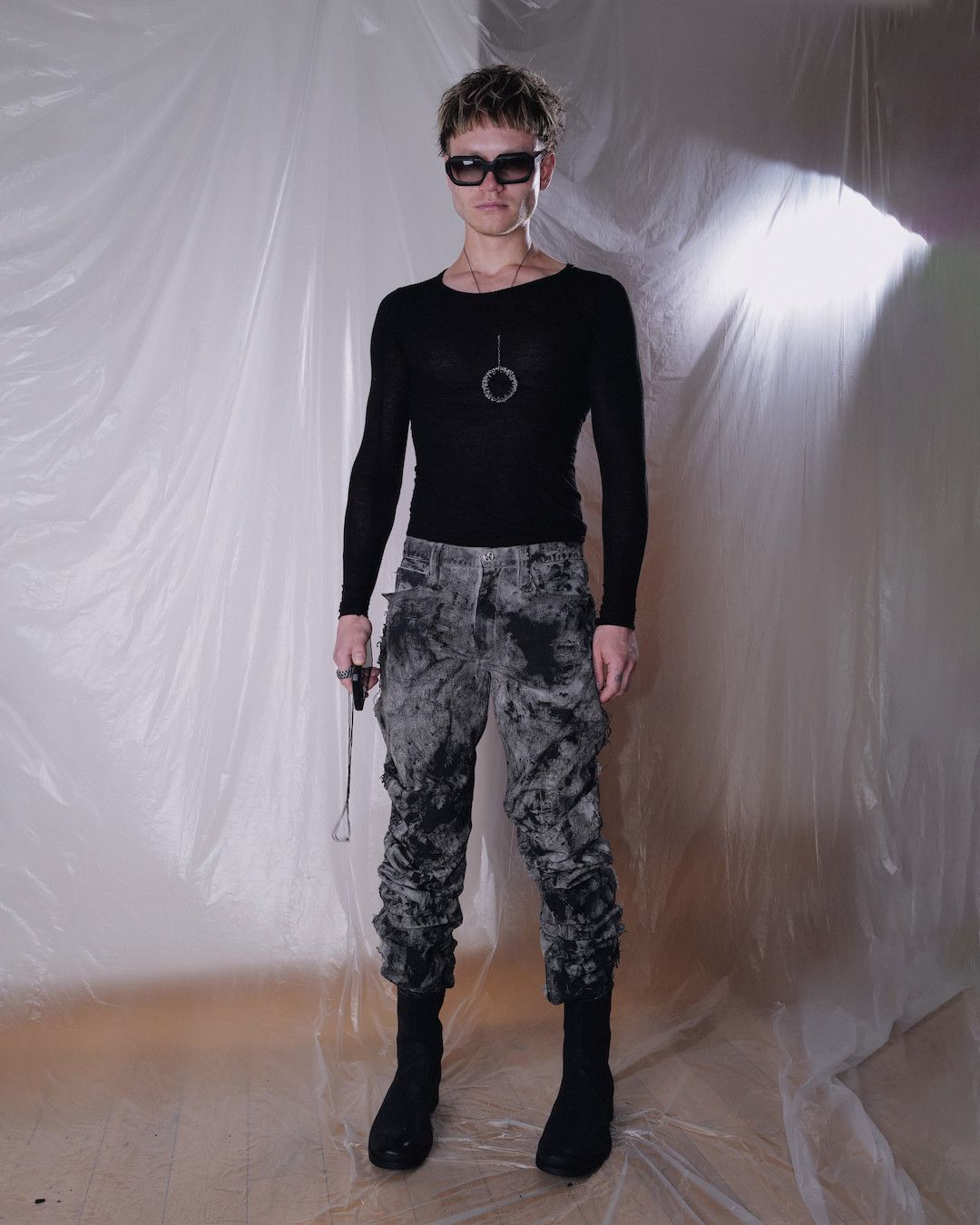 Other J CUT RUBBERED DENIM PANTS Size US 30 / EU 46 - 8 Thumbnail