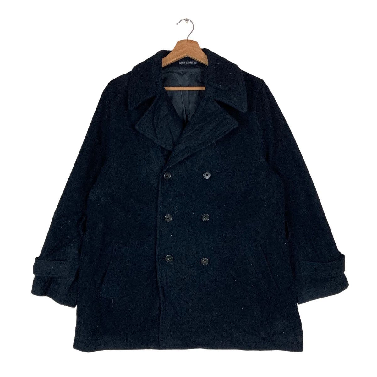 Vintage Vintage Ined Double Breasted Flat Button Jacket Size US M / EU 48-50 / 2 - 1 Thumbnail