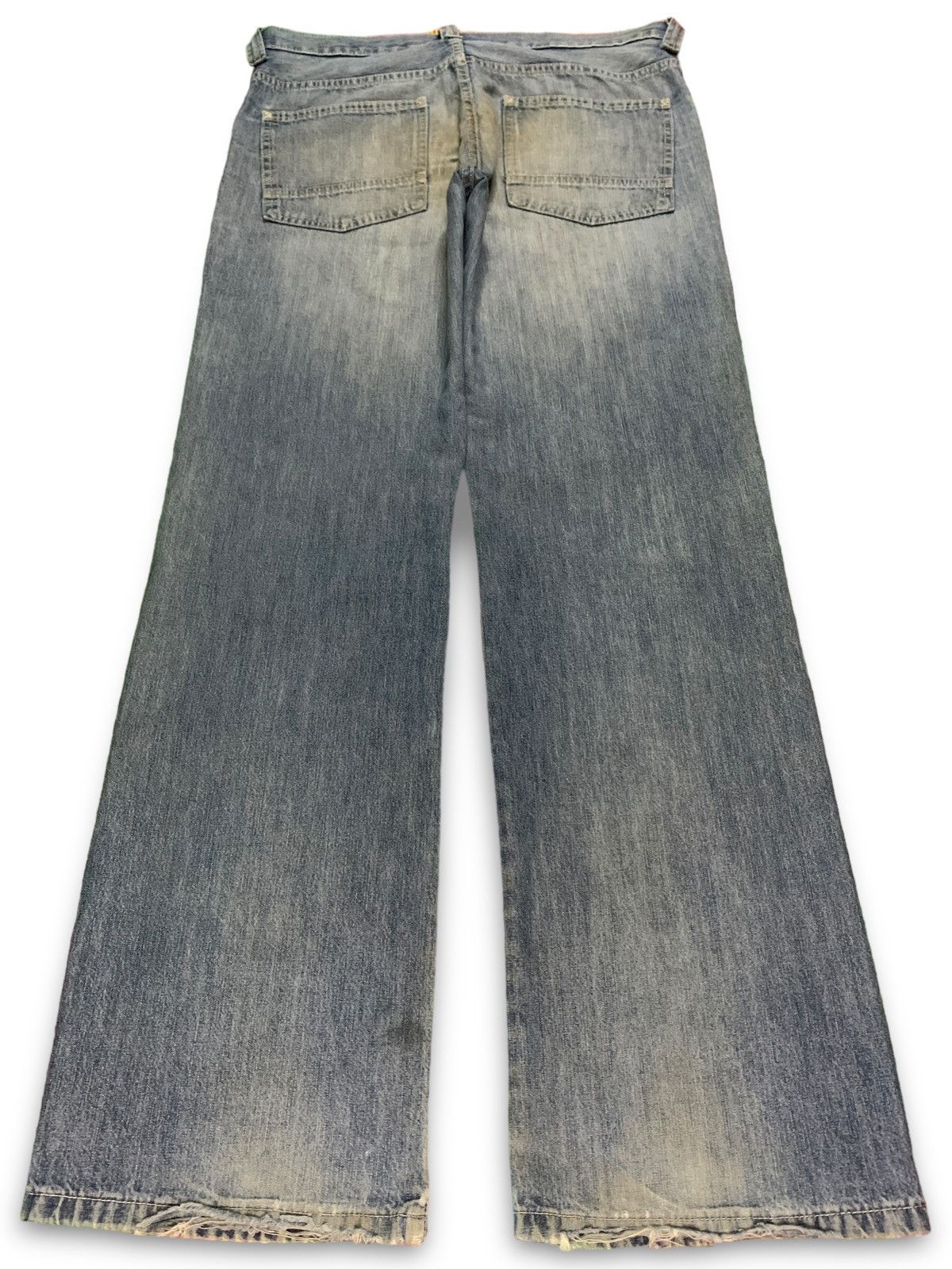 Japanese Brand Vintage Japanese Brand Faded Distressed Baggy Jeans Size US 34 / EU 50 - 2 Thumbnail