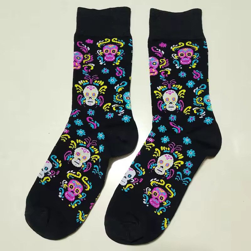 Converse Colorful Cartoon Skeleton Cotton Cotton Socks (1 pairs) Size ONE SIZE - 3 Thumbnail
