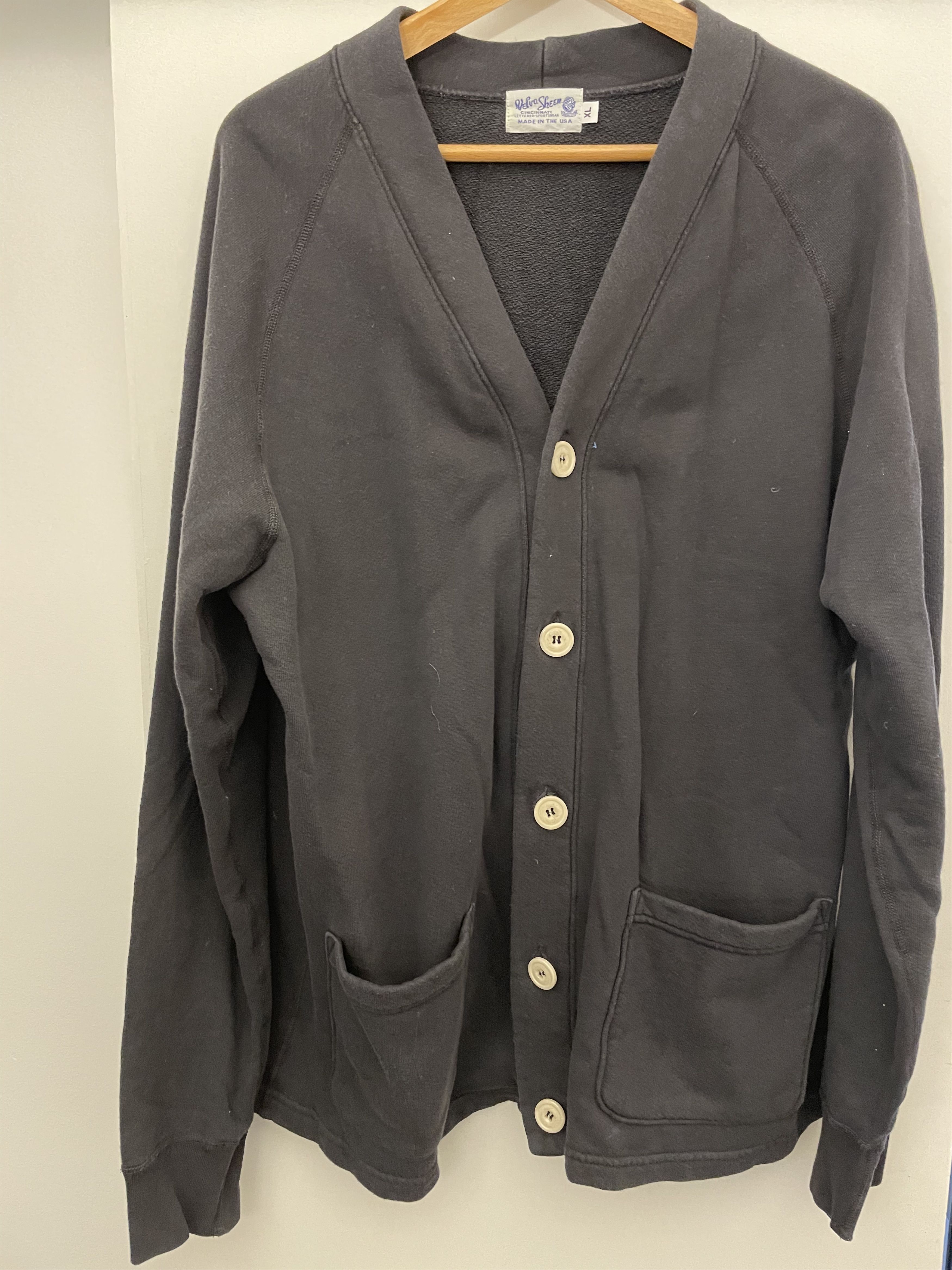 Velva Sheen Jersey Cotton Cardigan Size US XL / EU 56 / 4 - 1 Thumbnail