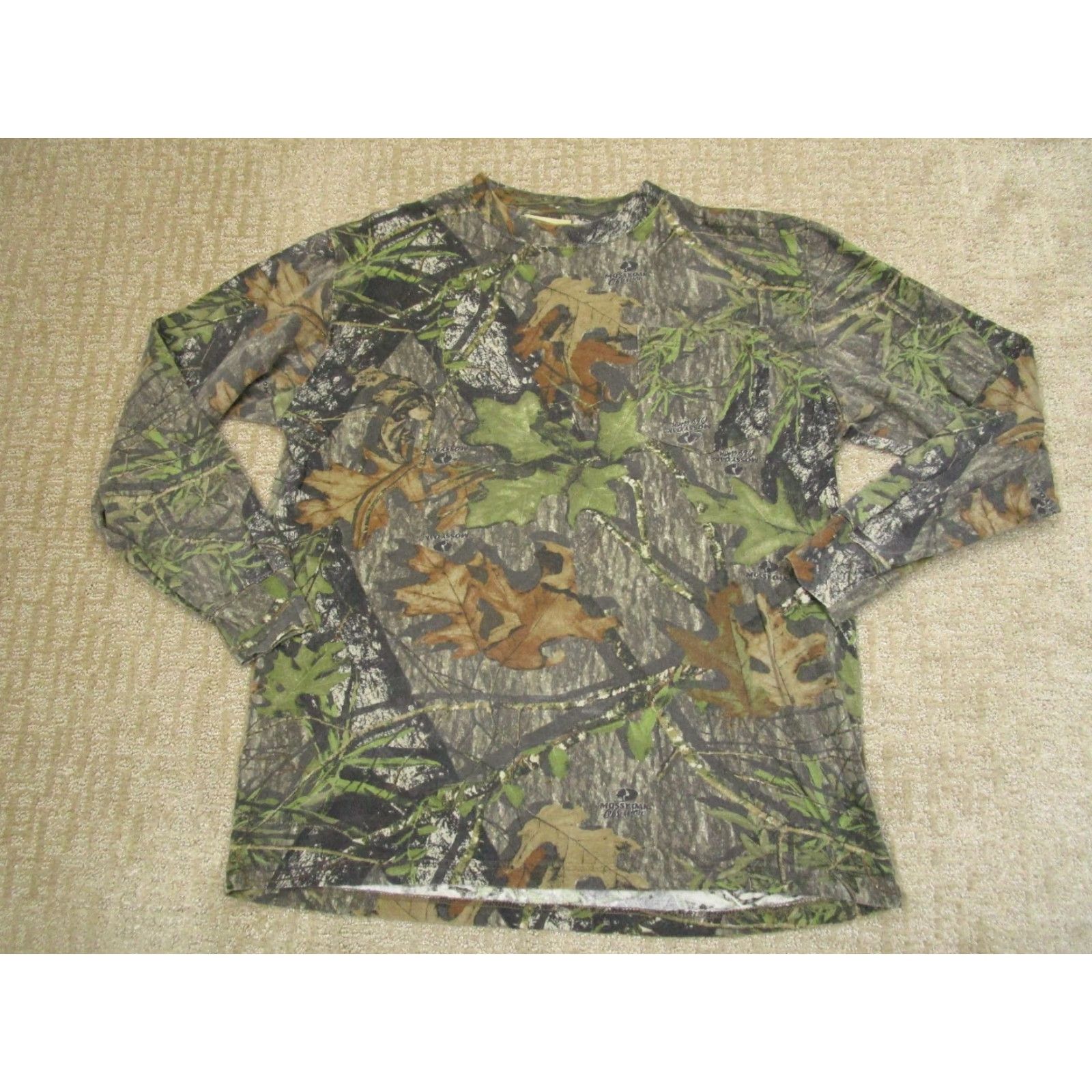 Russell Athletic VINTAGE Russell Outdoors Shirt Men L Brown Camouflage Long Sleeve Mossy Oak Y2K Size US L / EU 52-54 / 3 - 2 Thumbnail