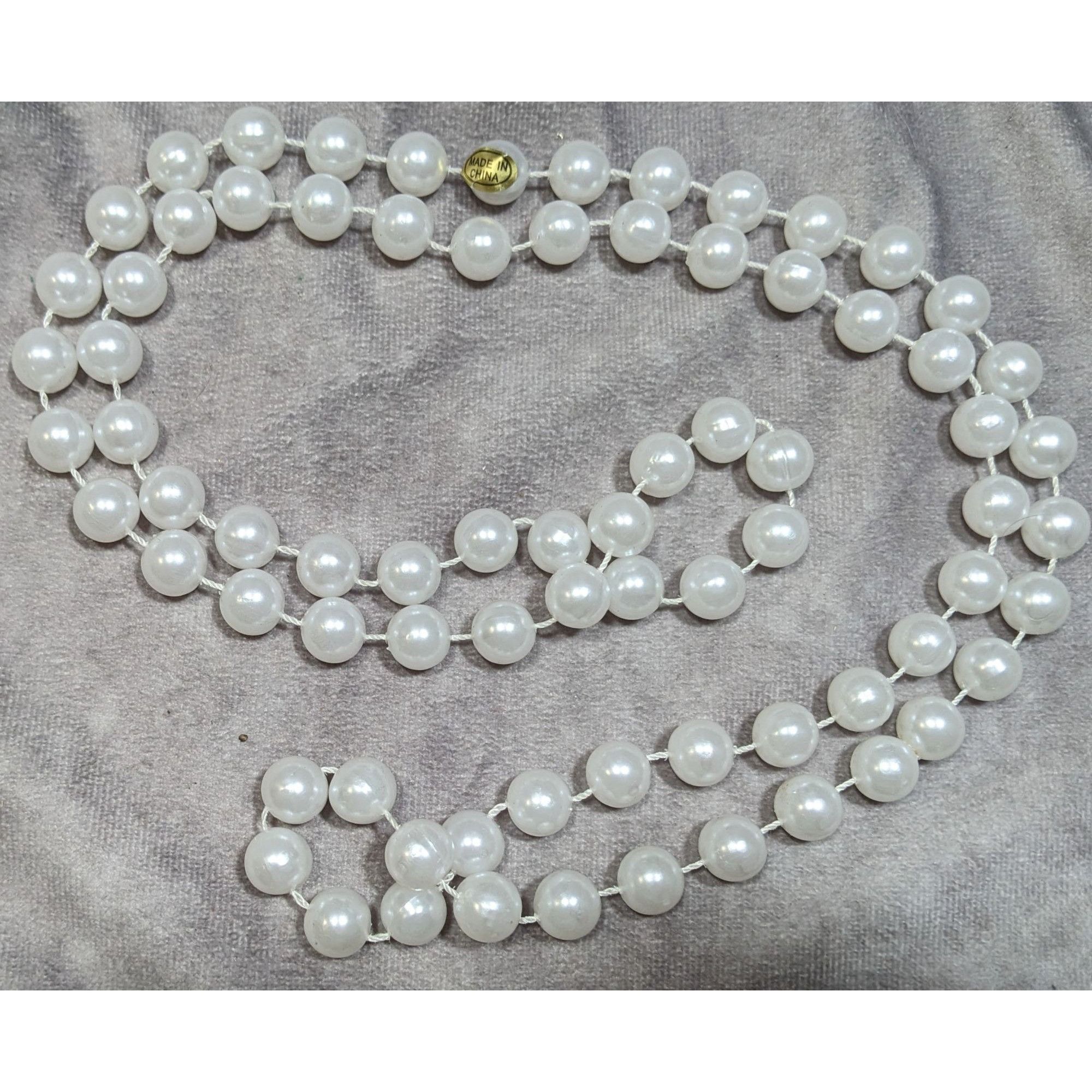 Other Long Classic White Faux Pearl Beaded Necklace Size ONE SIZE - 4 Thumbnail