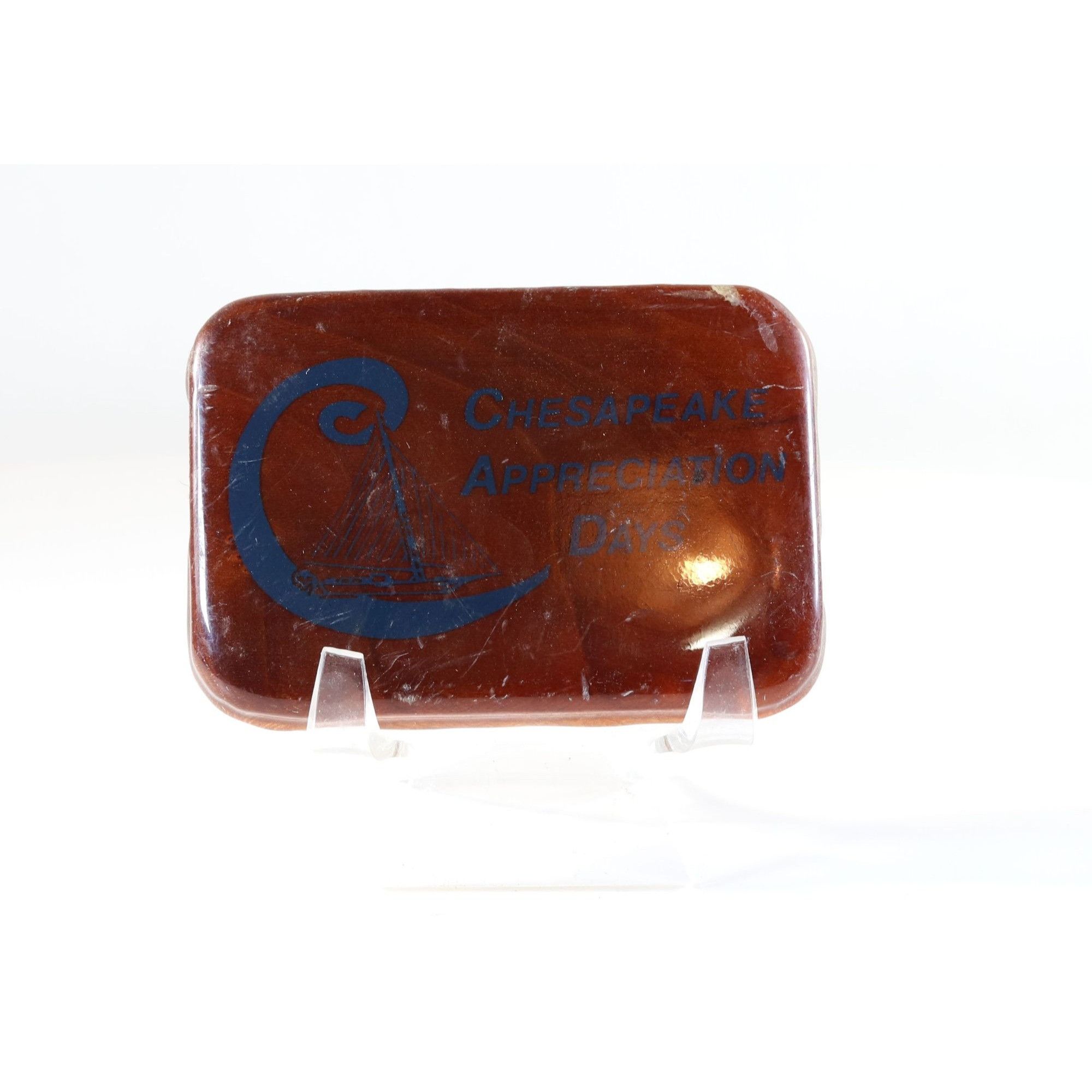 Vintage Belt Buckle Chesapeake Appreciation Days Wooden Vintage Buck Size ONE SIZE - 1 Thumbnail