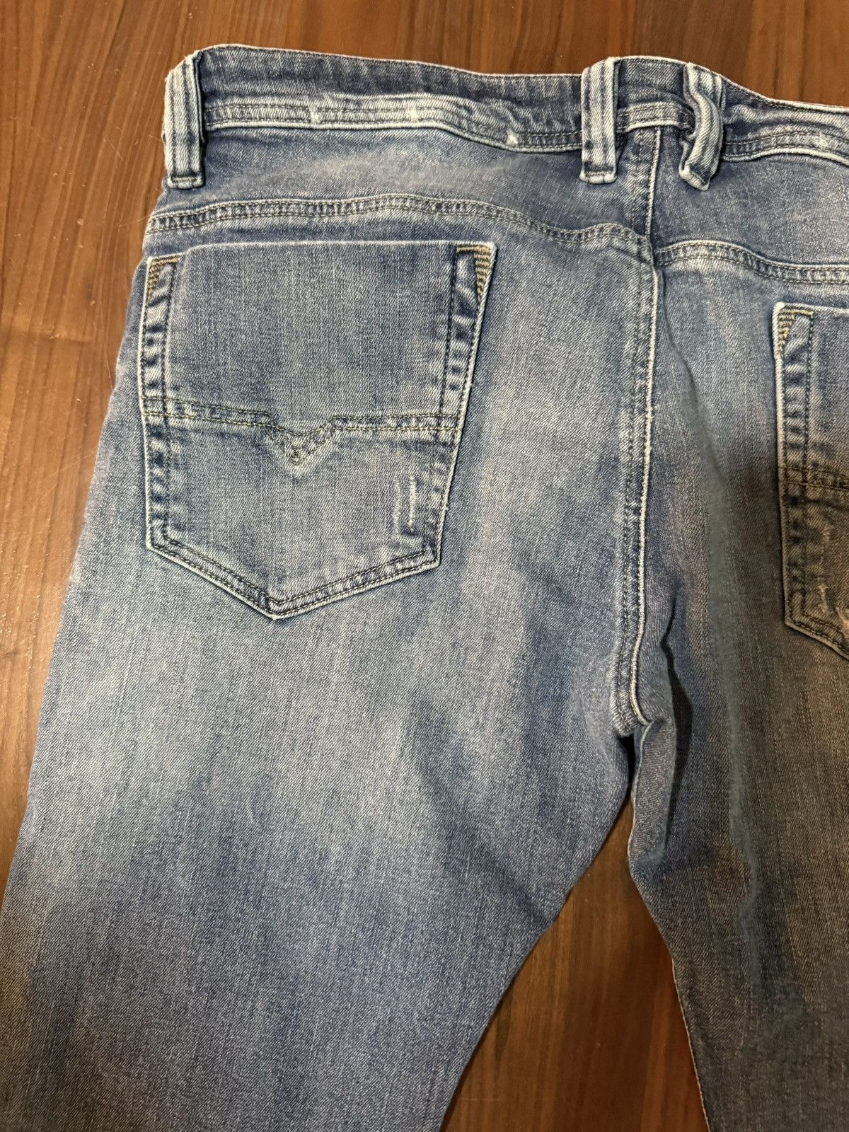 Diesel Diesel Safado Distressed Denim Blue Jeans Size 34 x 32 Size US 34 / EU 50 - 11 Thumbnail