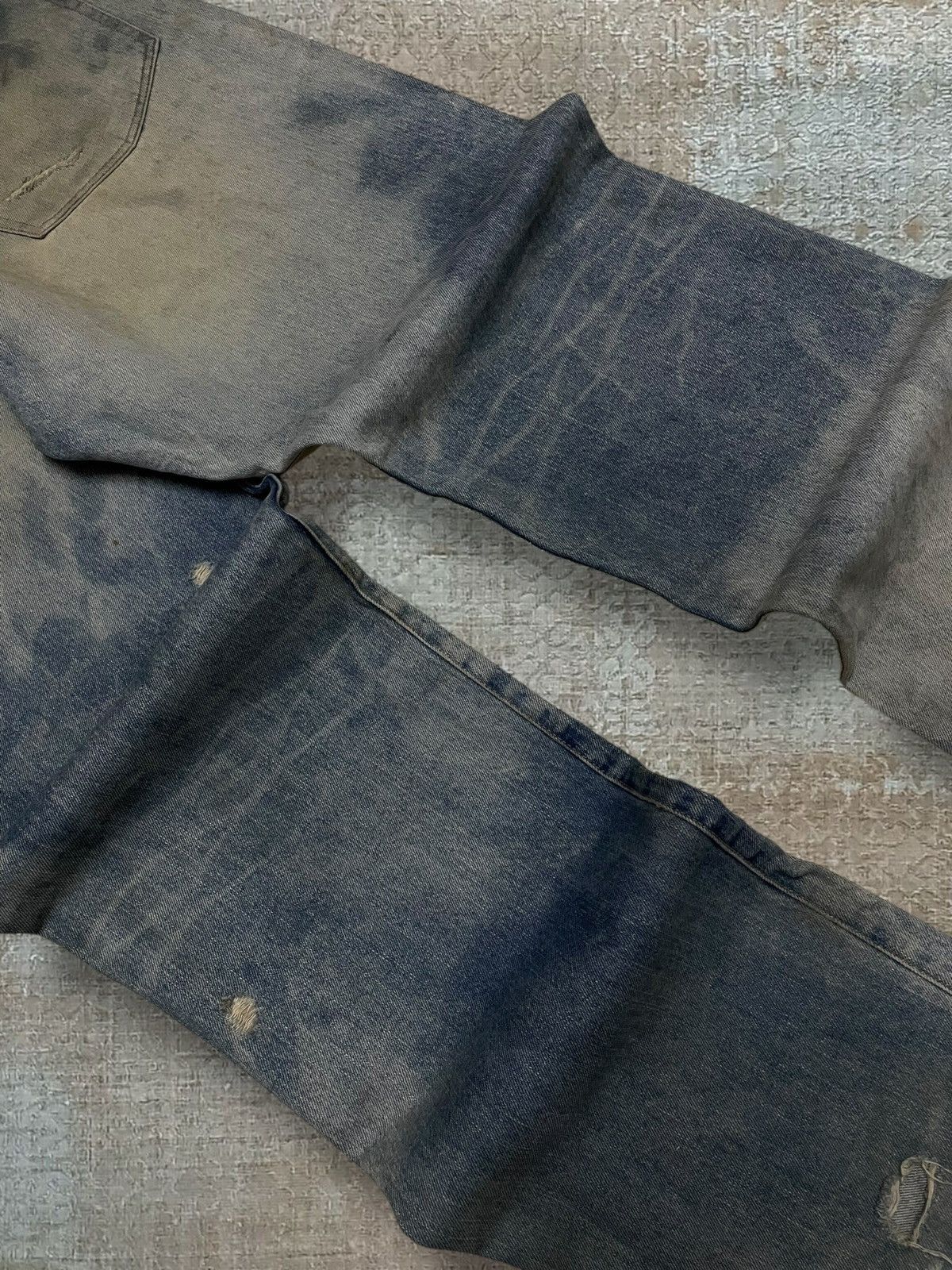 Swagger Vintage 1990s Designer Japan Swagger Mudwash Baggy Denim Size US 35 - 14 Thumbnail