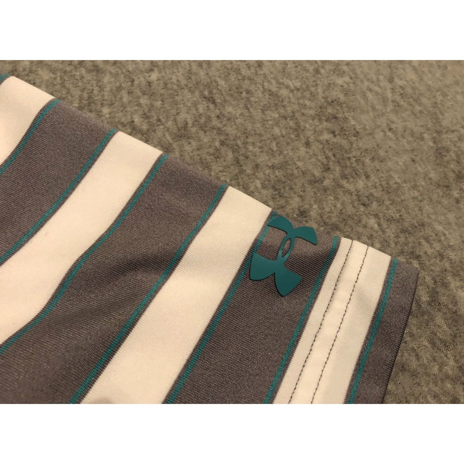 Under Armour Under Armour Golf Polo Shirt Striped Multicolor Short Sleeve Mens Large Size US L / EU 52-54 / 3 - 4 Thumbnail