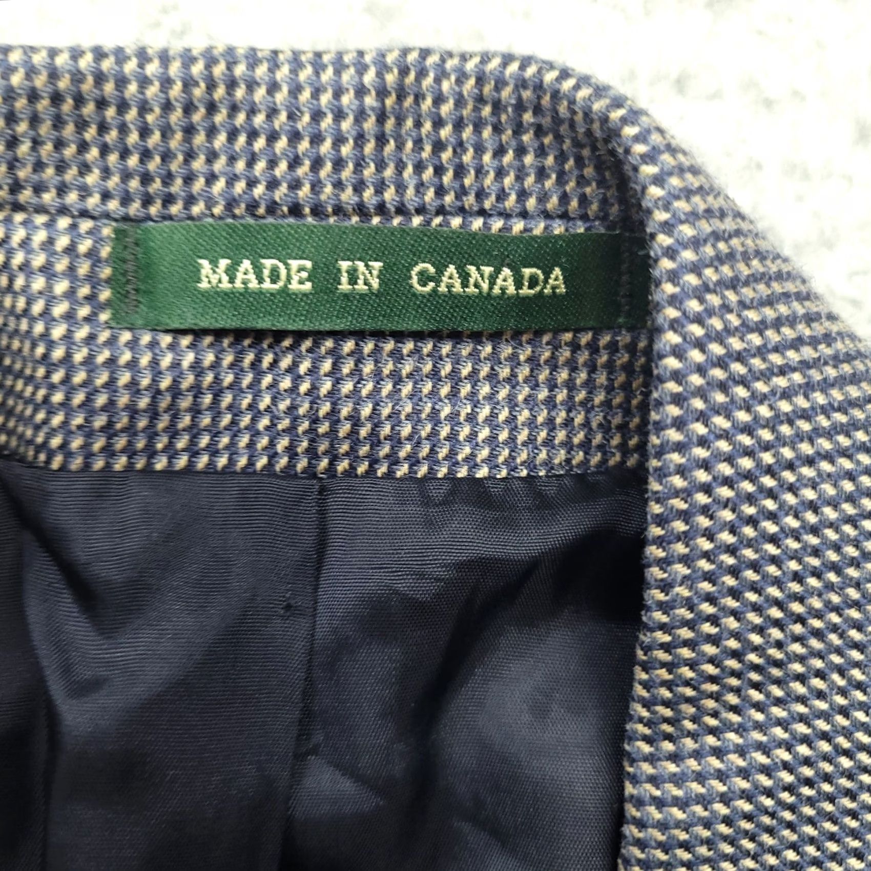 Ralph Lauren Lauren Ralph Lauren Blazer Men 44L Wool Silk Blue Polka Dot Tweed Notch Long Sleeve Jacket Suit Jacket Casual Business Party/Cocktail City Preppy Mens Size 44R - 6 Thumbnail
