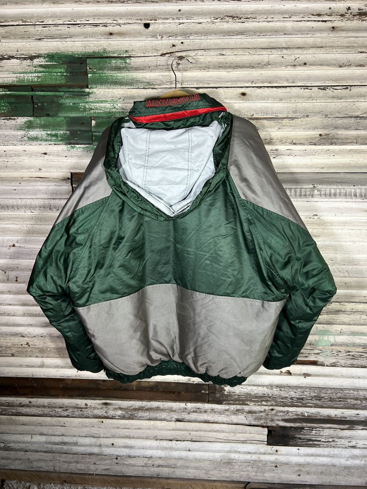 Starter × Vintage Vintage Minnesota Wild Starter Jacket Size US XL / EU 56 / 4 - 2 Thumbnail