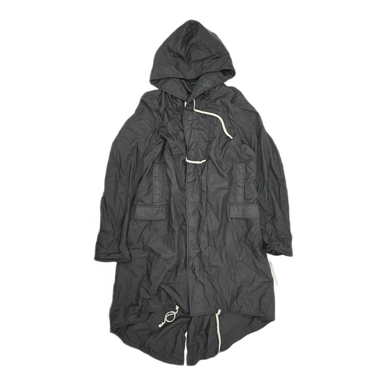 Rick Owens Rick Owens DRKSHDW black cotton-blend fishtail parka Size US L / EU 52-54 / 3 - 1 Thumbnail