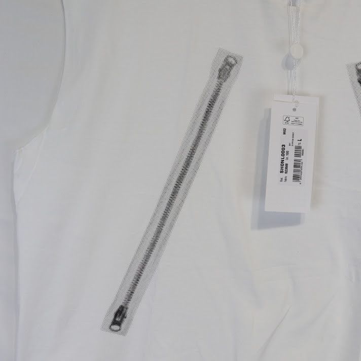 Maison Margiela o1rshd1 Zip-Print Sleeveless Top in White Size US L / EU 52-54 / 3 - 12 Thumbnail