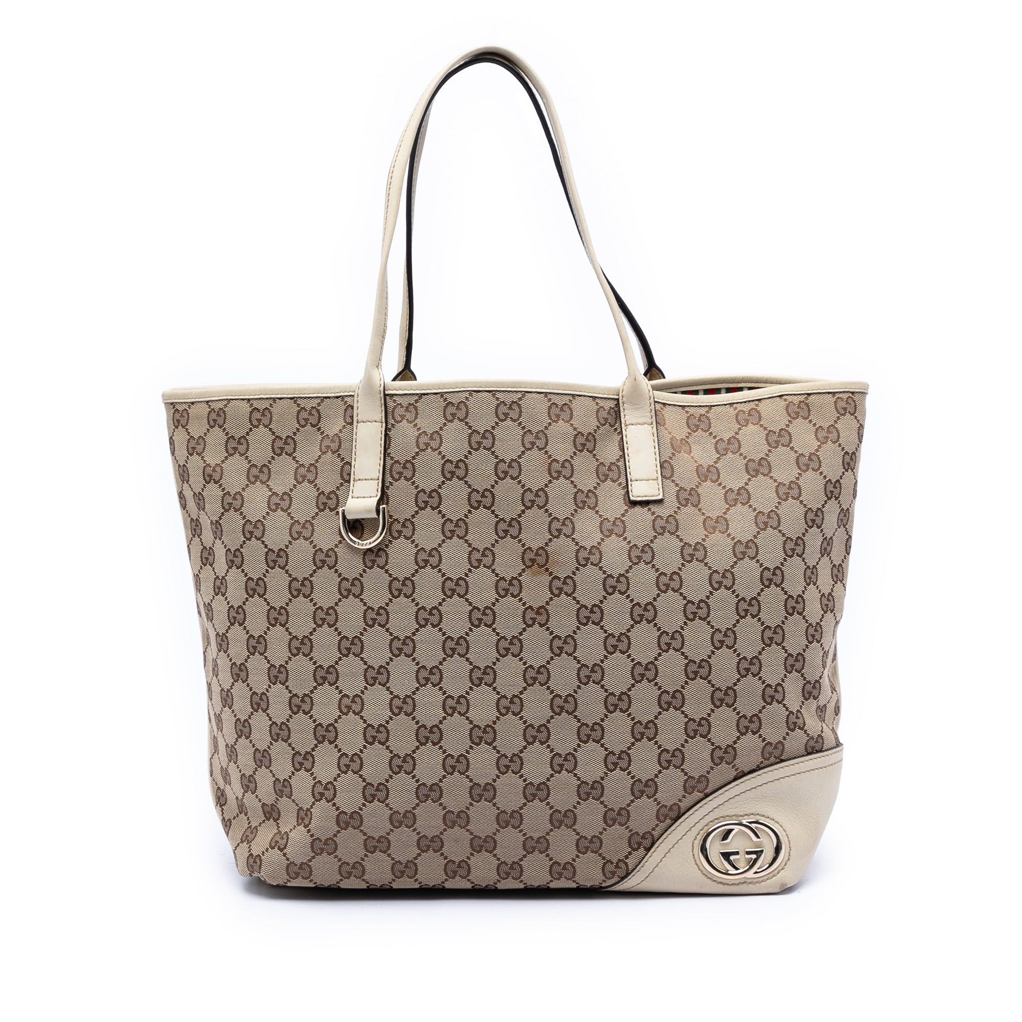 Gucci Large GG Canvas New Britt Tote Size ONE SIZE - 1 Thumbnail