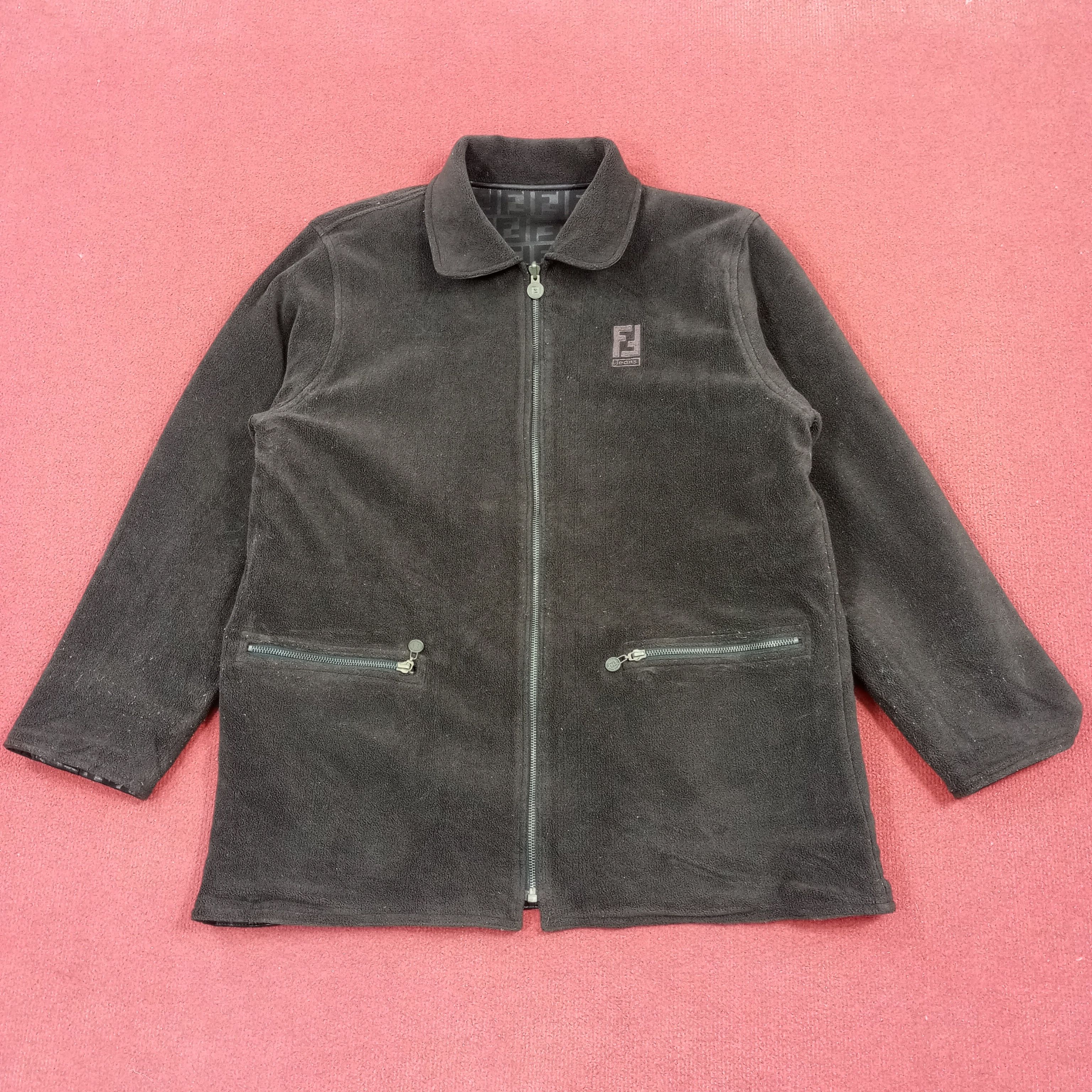 Fendi × Vintage Fendi Luxury Fashion Brand Reversible Jacket Size US L / EU 52-54 / 3 - 4 Thumbnail