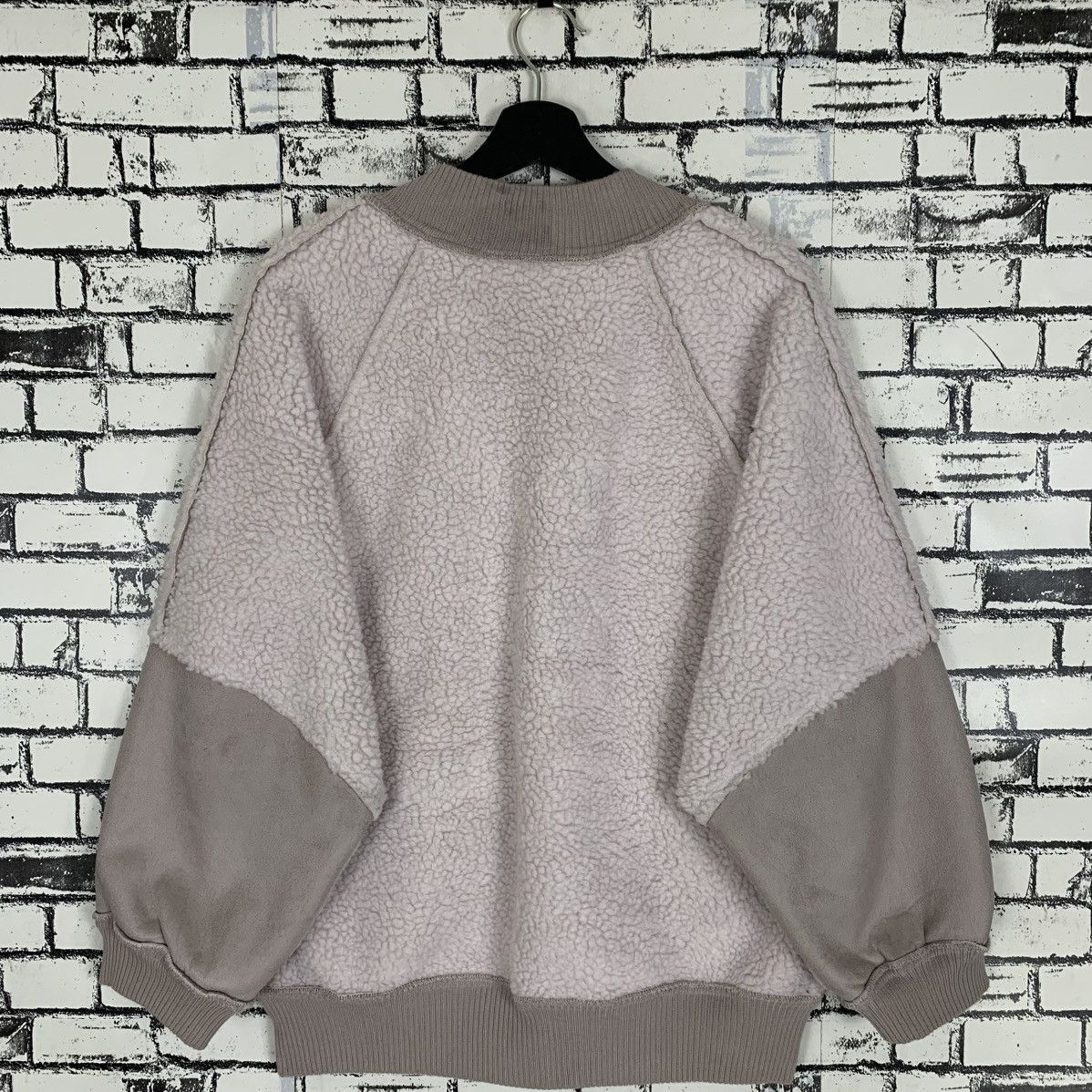 Designer × Japanese Brand × Vintage W Closet Sherpa Fleece ZipUp Jacket Size ONE SIZE - 5 Thumbnail