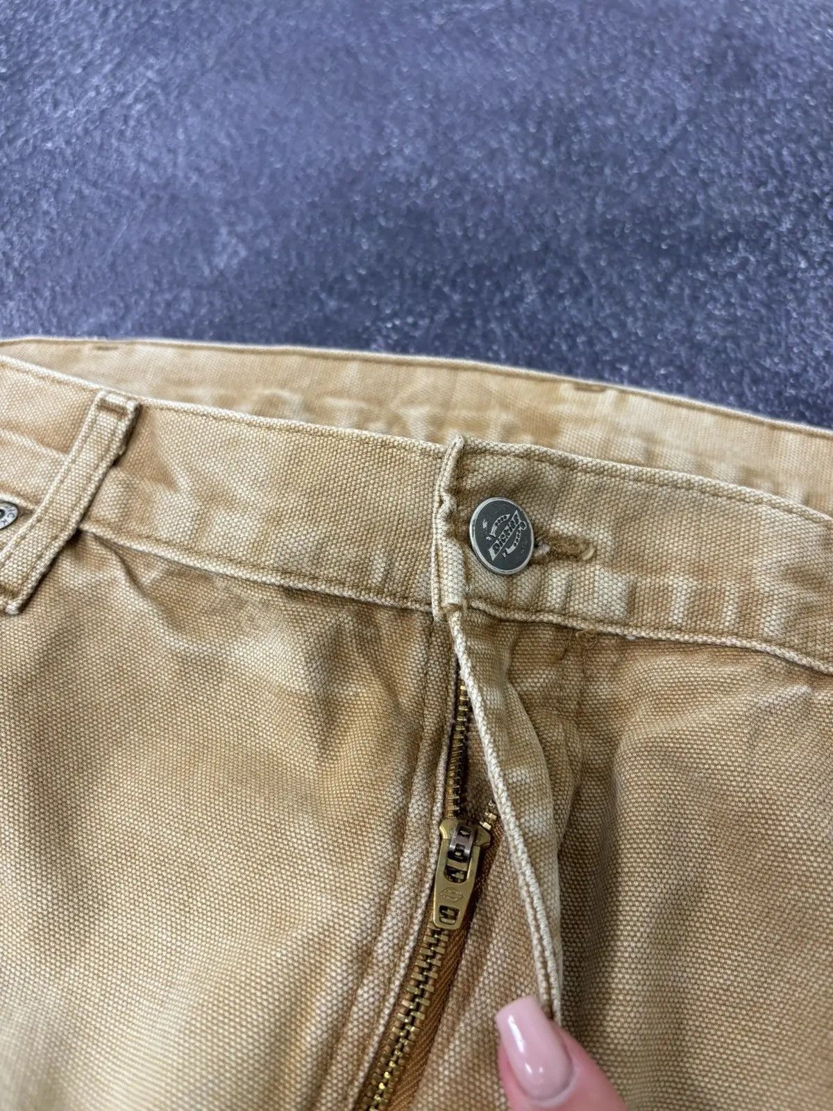 Dickies × Vintage Vintage Dickies Faded Mustard Work Hype Baggy Pants Size US 36 / EU 52 - 10 Thumbnail