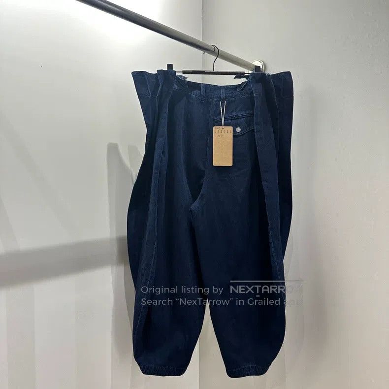 Loewe Loewe Ruffled Belted Denim Tapered Pants Size 42" / US 20 - 2 Thumbnail
