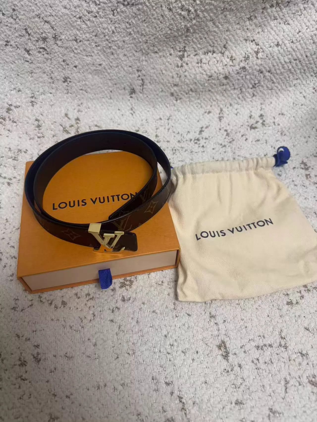Louis Vuitton LOUIS VUITTON Monogram Belt 80cm 3cm Width 99 New Worn Once Size ONE SIZE - 1 Thumbnail