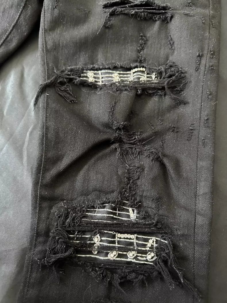 Amiri Amiri 19SS MX1 Diamond Patch Skinny Jeans Size US 29 - 3 Thumbnail