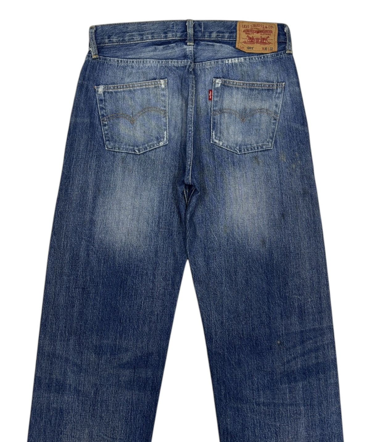 Levi's 🔥VTG LEVIS 501 1966 SPECIAL EDITION DISTRESSED DENIM JEANS Size US 30 / EU 46 - 4 Thumbnail