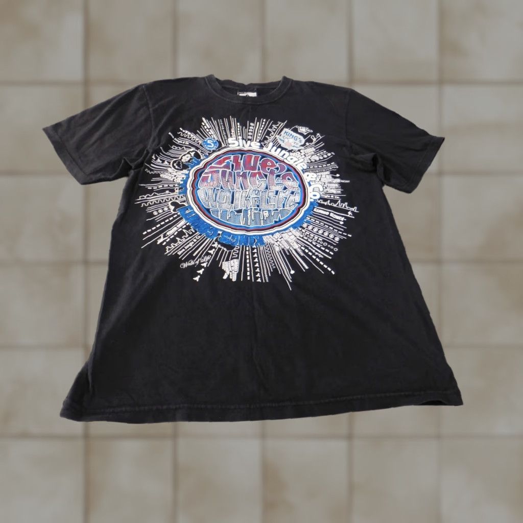 Vintage 5ive jungle Shirt XL Black Mens T-Shirt Short Sleeve Crew Neck Hip Hop Vintage Grunge Logo Breathable Regular Size US XL / EU 56 / 4 - 1 Thumbnail