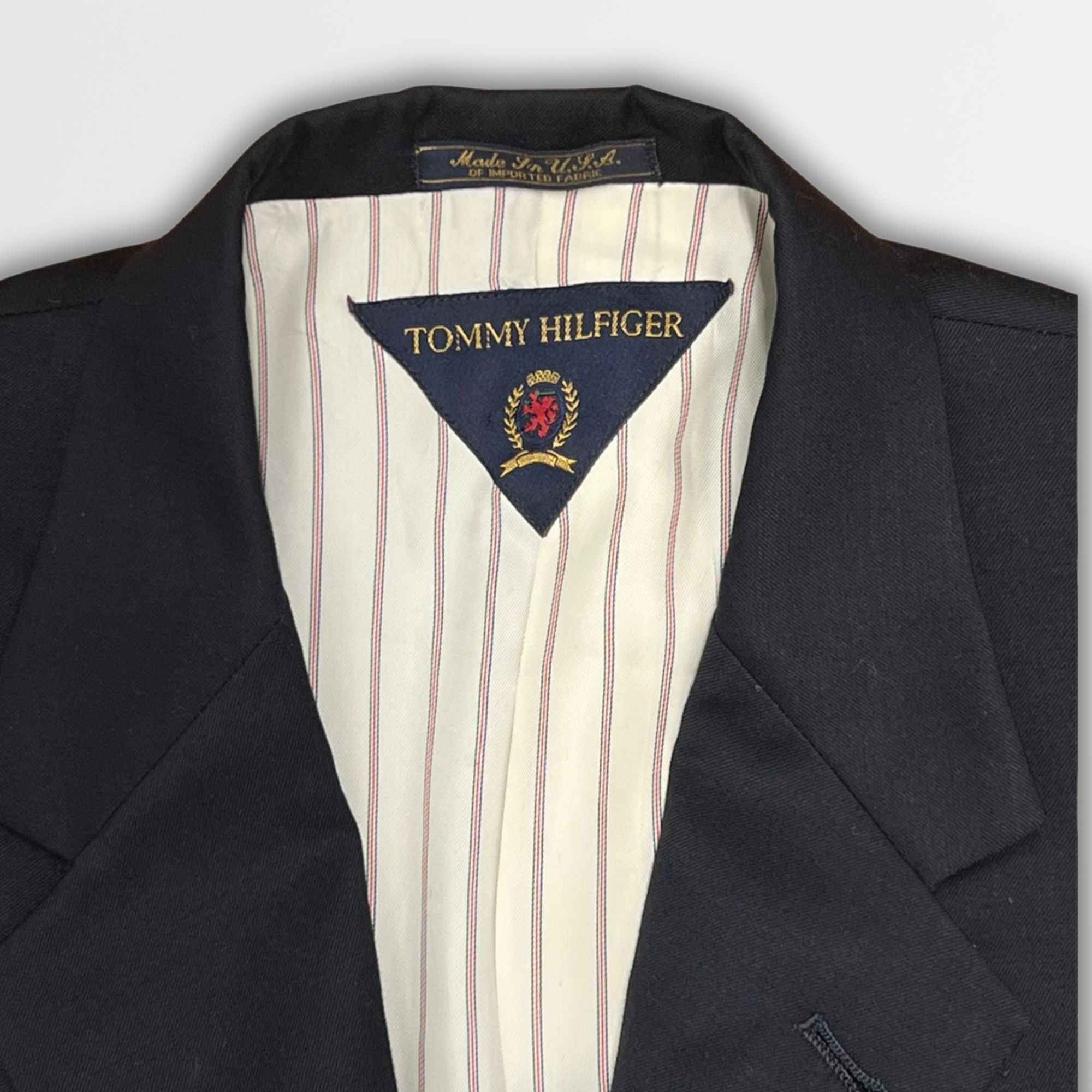 Tommy Hilfiger Tommy Hilfiger 3-Button Black Blazer – Classic Formal Suit J Size 40R - 3 Thumbnail