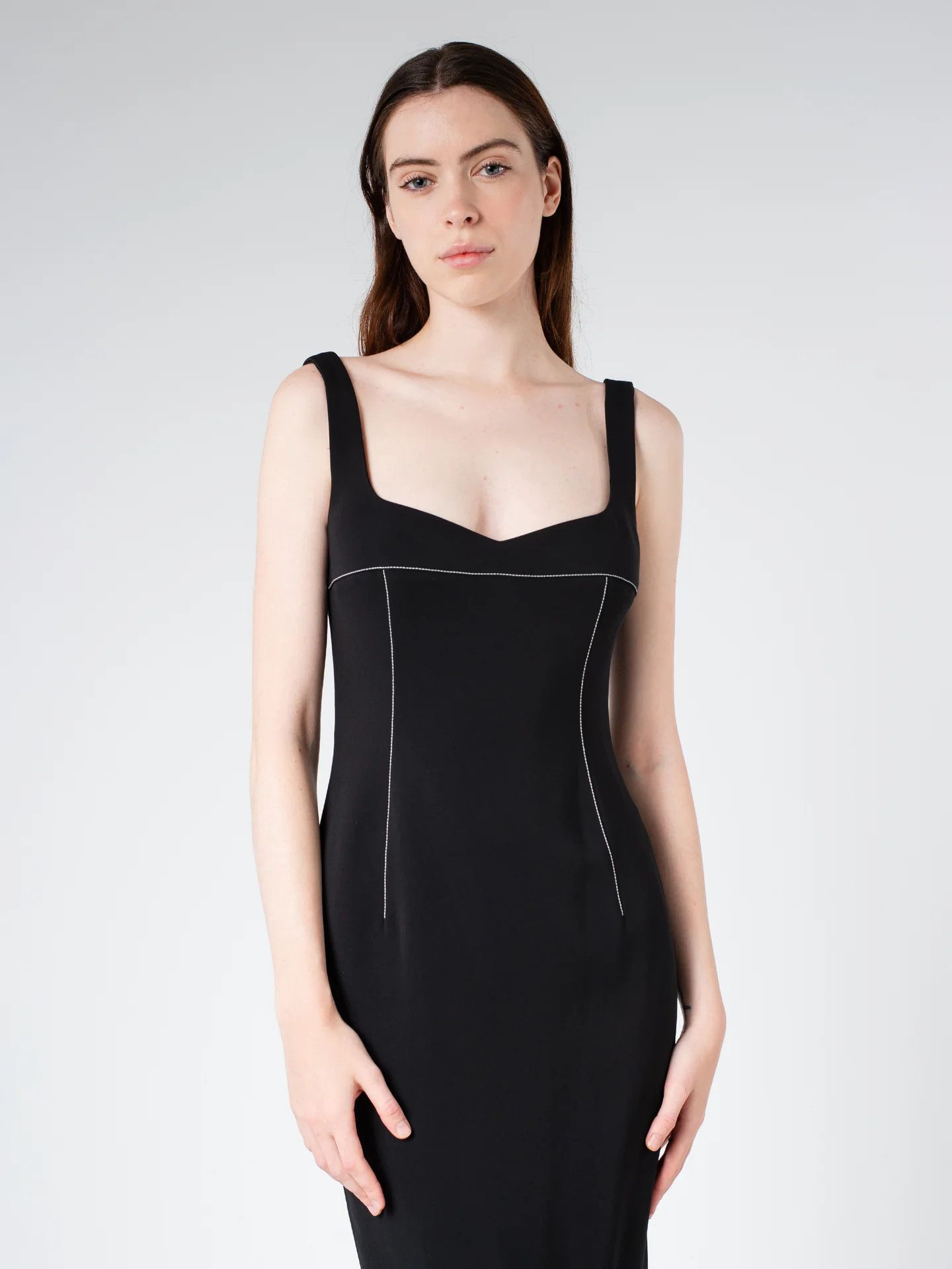 Marni o1y1025 Midi Dress in Black Size S / US 4 / IT 40 - 4 Thumbnail