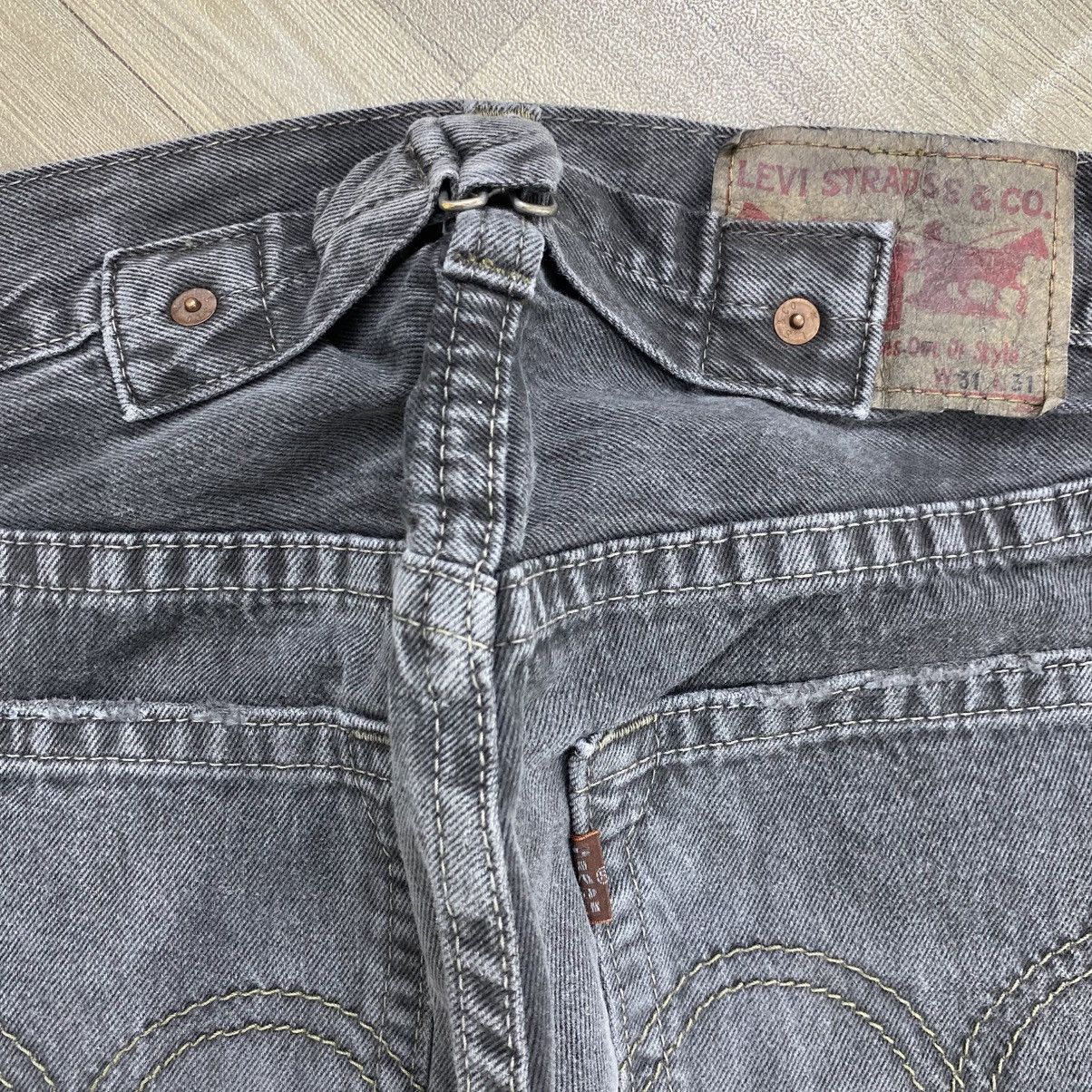 Levi's Vintage Clothing Y2K Vintage Levis Clawmark Grunge Black Faded Baggy Jeans Size US 27 - 11 Thumbnail