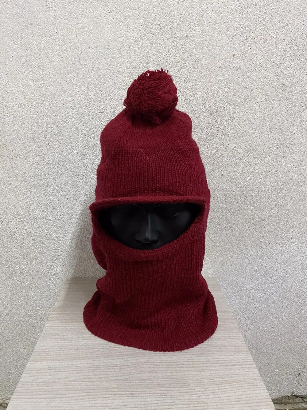 Japanese Brand Japanese Brand Balaclava Bobble Beanie Hat Size ONE SIZE - 2 Thumbnail